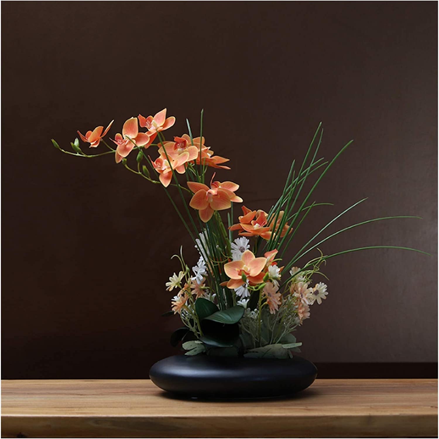 MYUYEE Artificial Flowers Orchids Artificial Potted Plants Artificial Phalaenopsis Flowers Plastic Flower Set Artificial Flowers Table Decoration