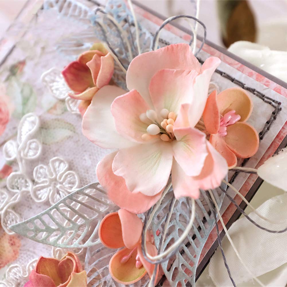 Set 3 Fustelle Metallo Per Biglietti - Forme Girasole, Loto E Rosa | Per Scrapbooking E Decorazioni Fai Da Te - Foto 12