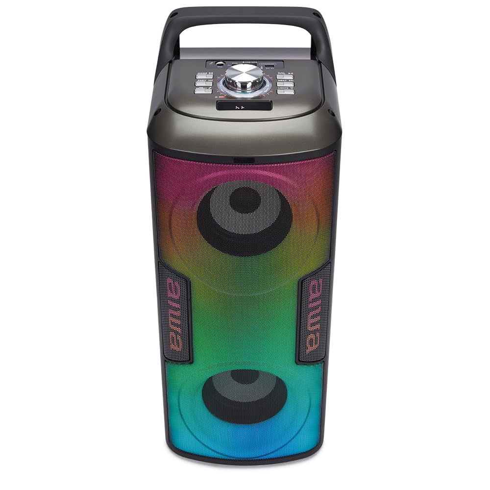 KBTUS-100 Podwójny głośnik 4" na imprezę z hiperbasem, przenośny i oświetlenie RGB