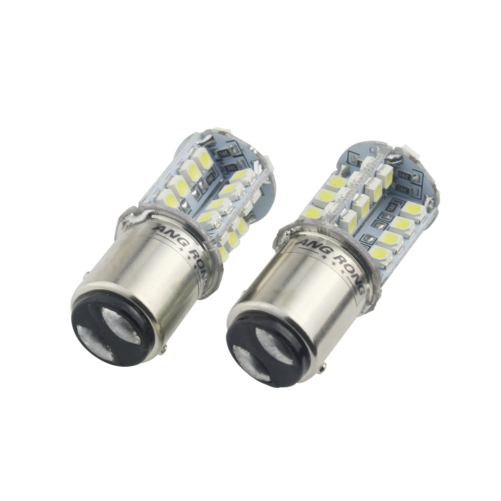 ANG RONG 2x 566 P21/4W BAZ15d 40 SMD LED Side Indicator Fog Tail Stop Brake Light Bulb