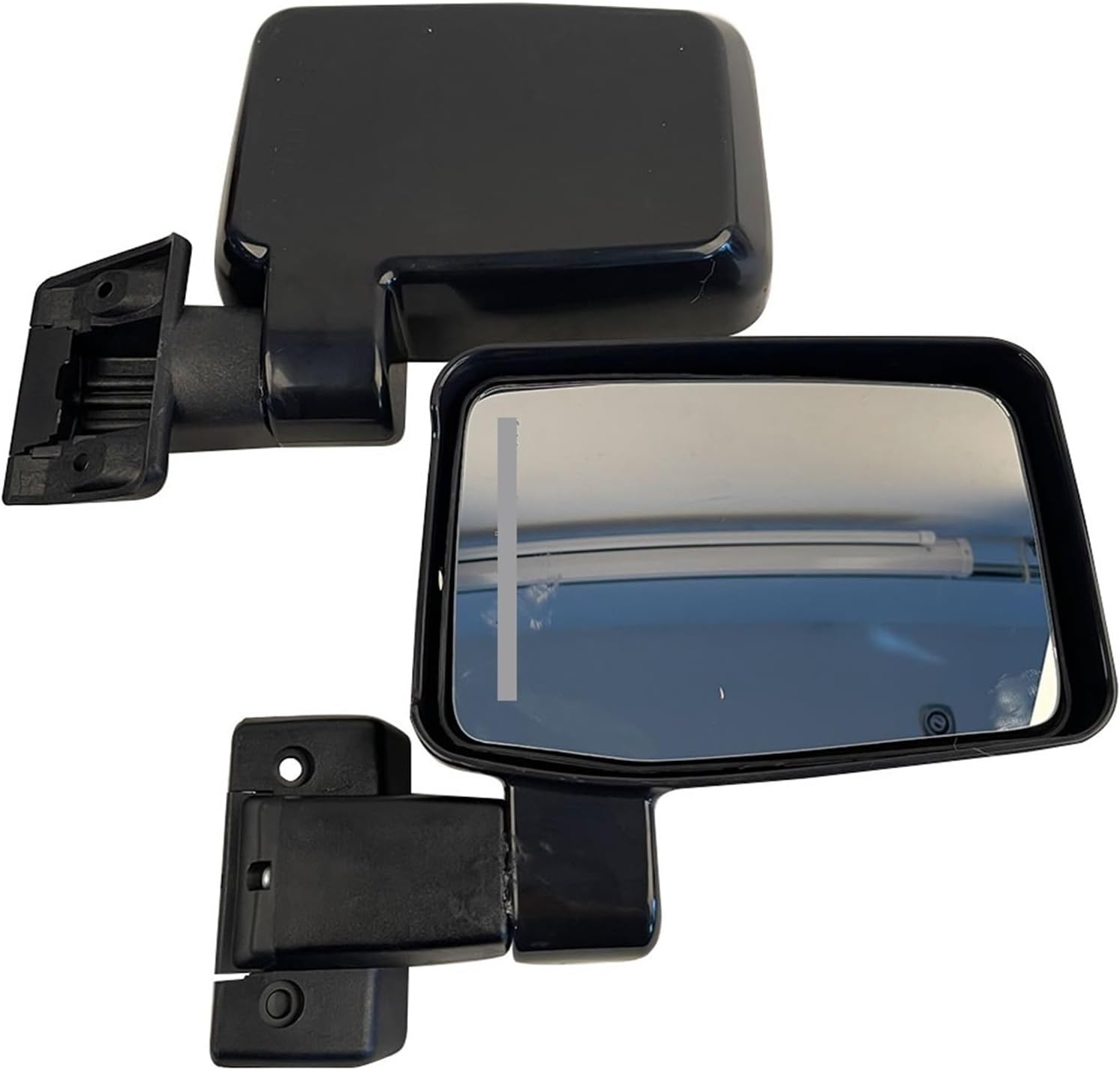 Car SUV Rearview Mirror Compatible For Toyota For Land For Cruiser For Prado Bj70 Fj78 Year 1987-1996(Pair Black) (Pair plating)