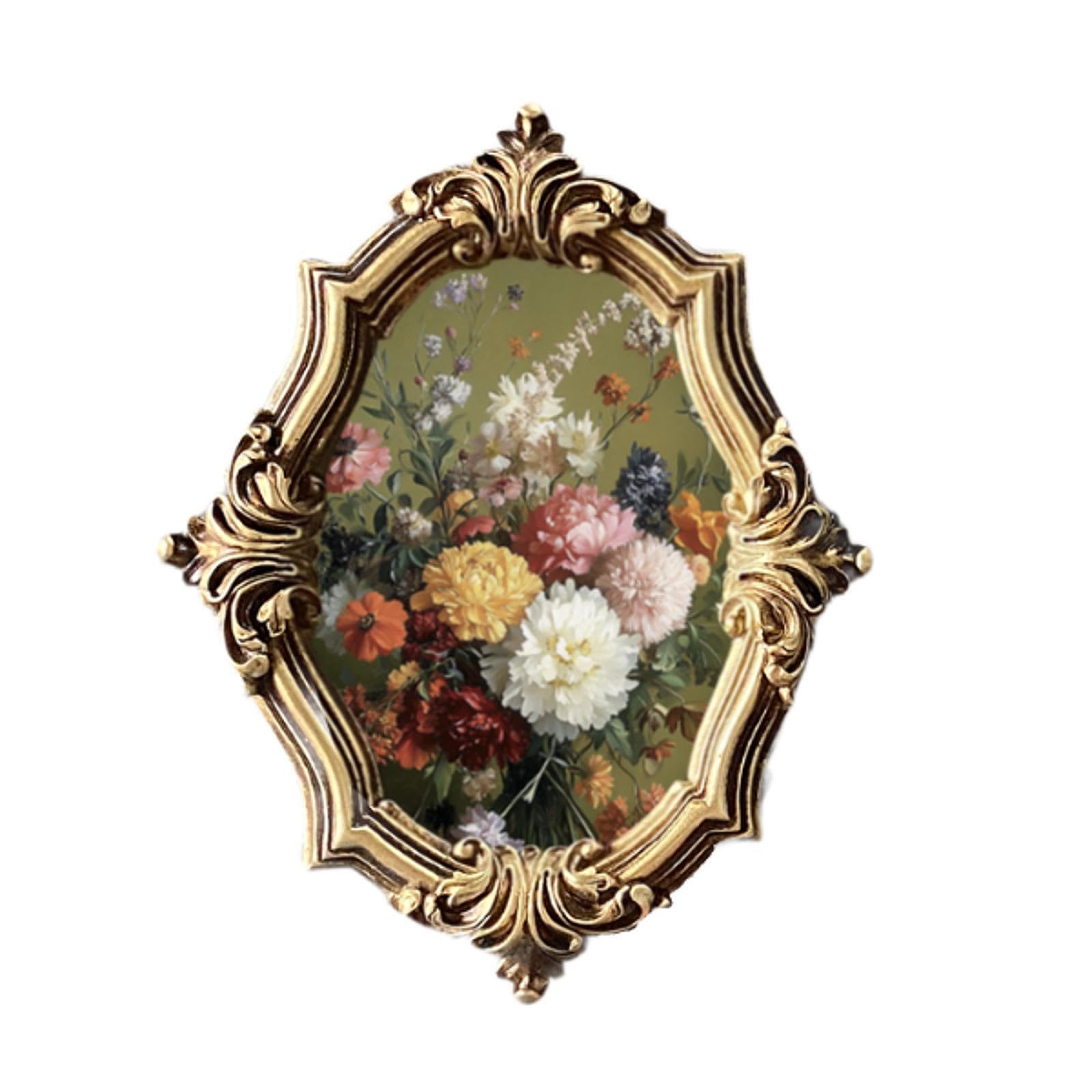 PIXZCSA Resin Photo Frame Vintage Artwork Frame For Office Showcase Picture Home Decor Photo Picture Display Bedrooms