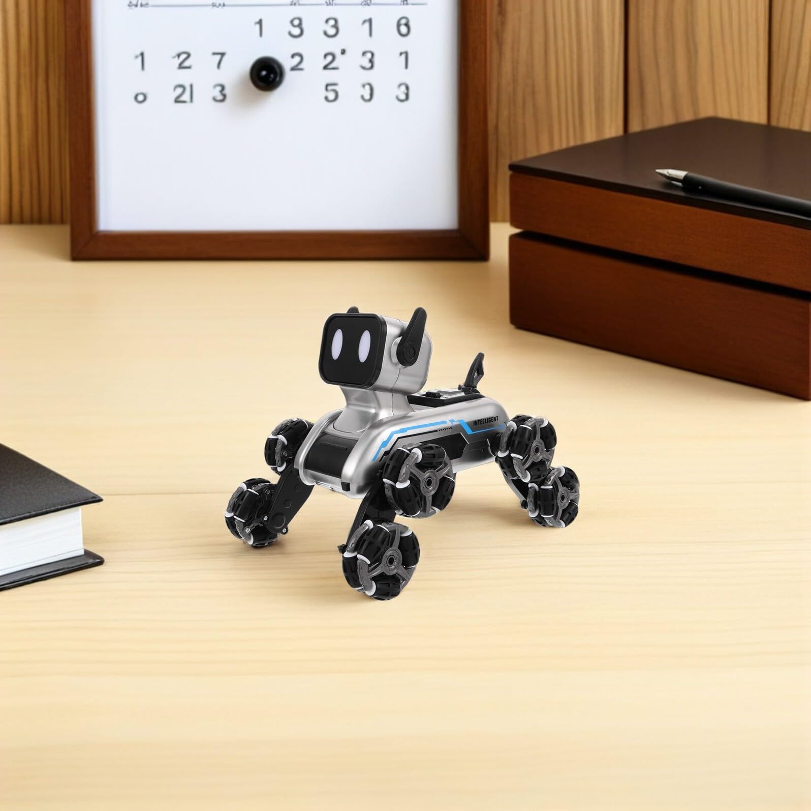 HEMOTON Chien Robot Interactif Télécommandé pour Garçon Fille Jouet Éducatif Programmable avec Mouvements Et Sons Amusants