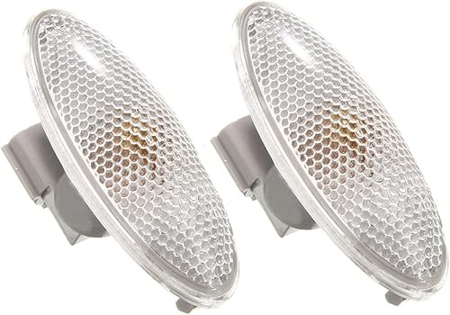 Luz de marcador lateral de señal de giro, luz de marcador de montaje de guardabarros lateral, luz de señal de giro lateral ámbar compatible con