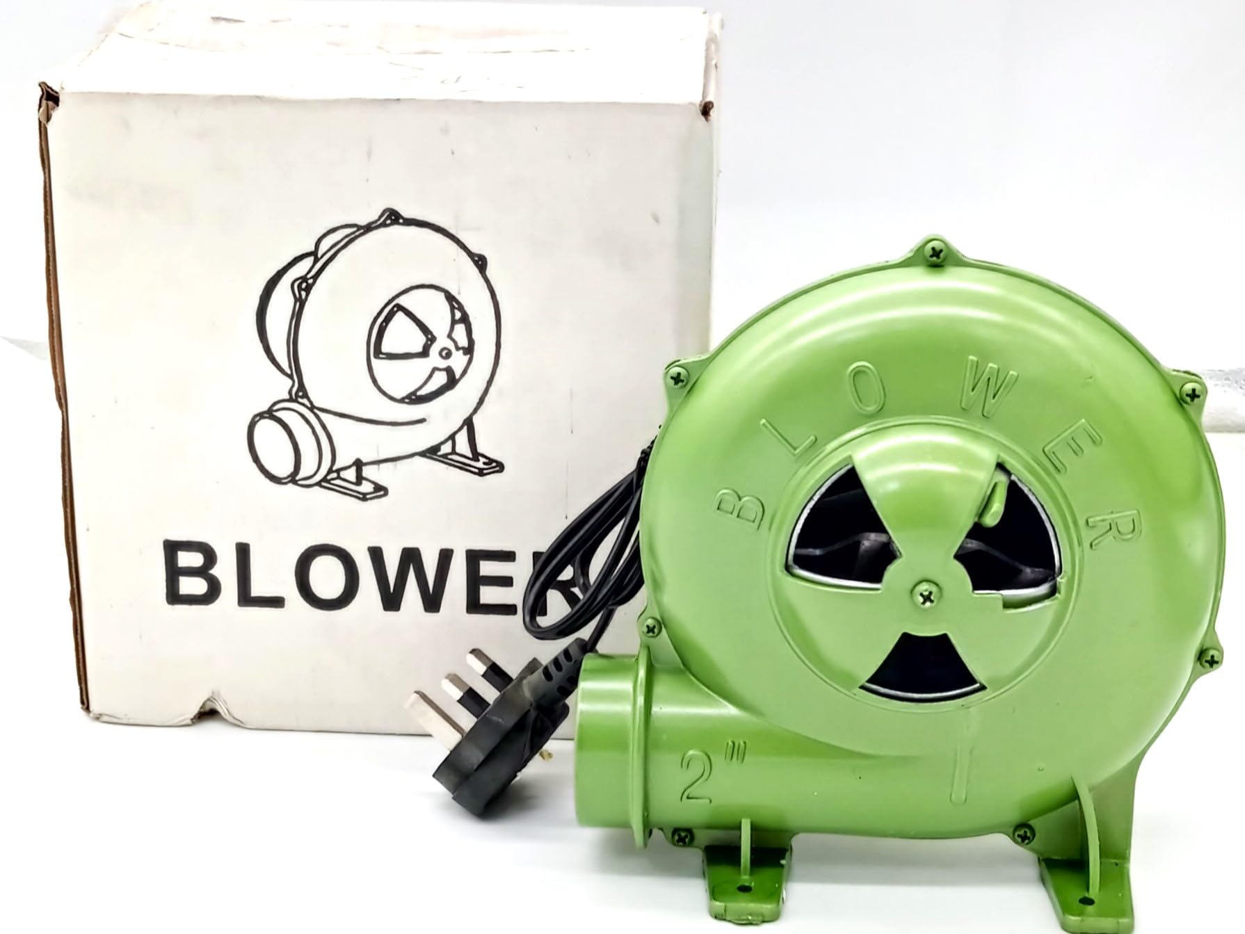 Electric BBQ Fireplace Fan,BBQ Blower Variable Speed Centrifugal Electric Blacksmith Forge Air Blower Fan for Camping Picnic Outdoor Acativities 2" (220 V)