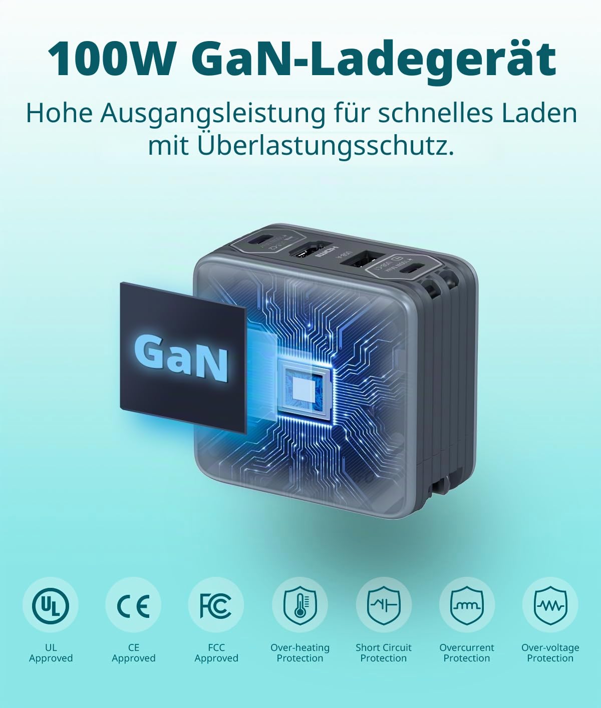 AVerMedia Capture-Karte für Streaming, 1080p60 HDMI, Tragbares Ladegerät für Nintendo Switch, 100W GaN-Schnellladung USB-C-Hub, TV-Dockingstation mit 4K60 HDMI - Elite GO GC313 Pro