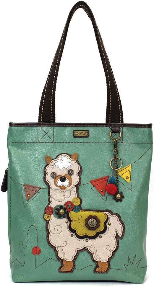 CHALA Handbag Everyday Tote (Llama - Teal)