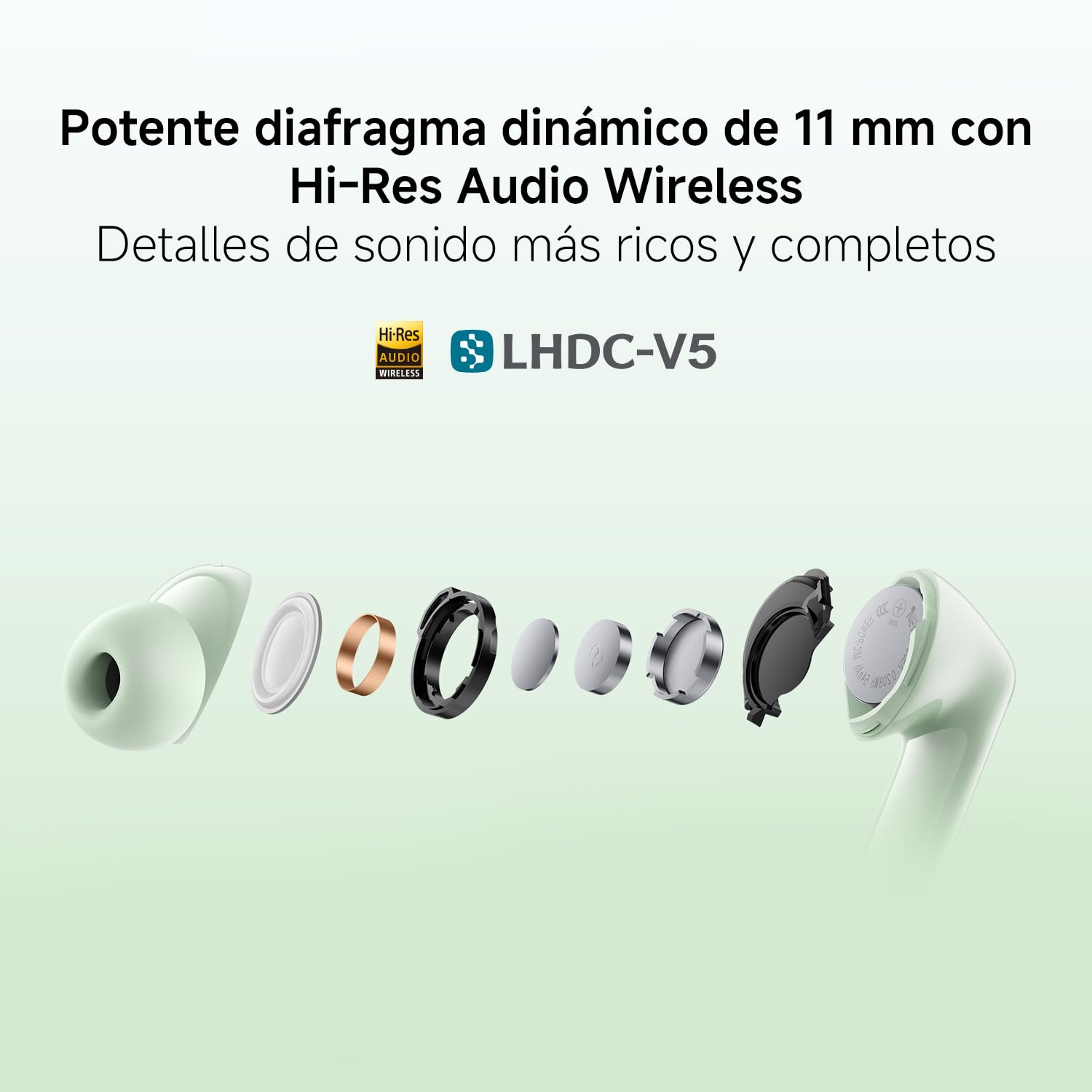 XIAOMI Redmi Buds 8 Auriculares Inalámbricos Bluetooth, Cancelación Activa de Ruido de 50dB, 3 Micrófonos IA, Driver Dinámico de 11 mm, Audio Hi-Res, Batería hasta 11h+44h, IP54, Blanco