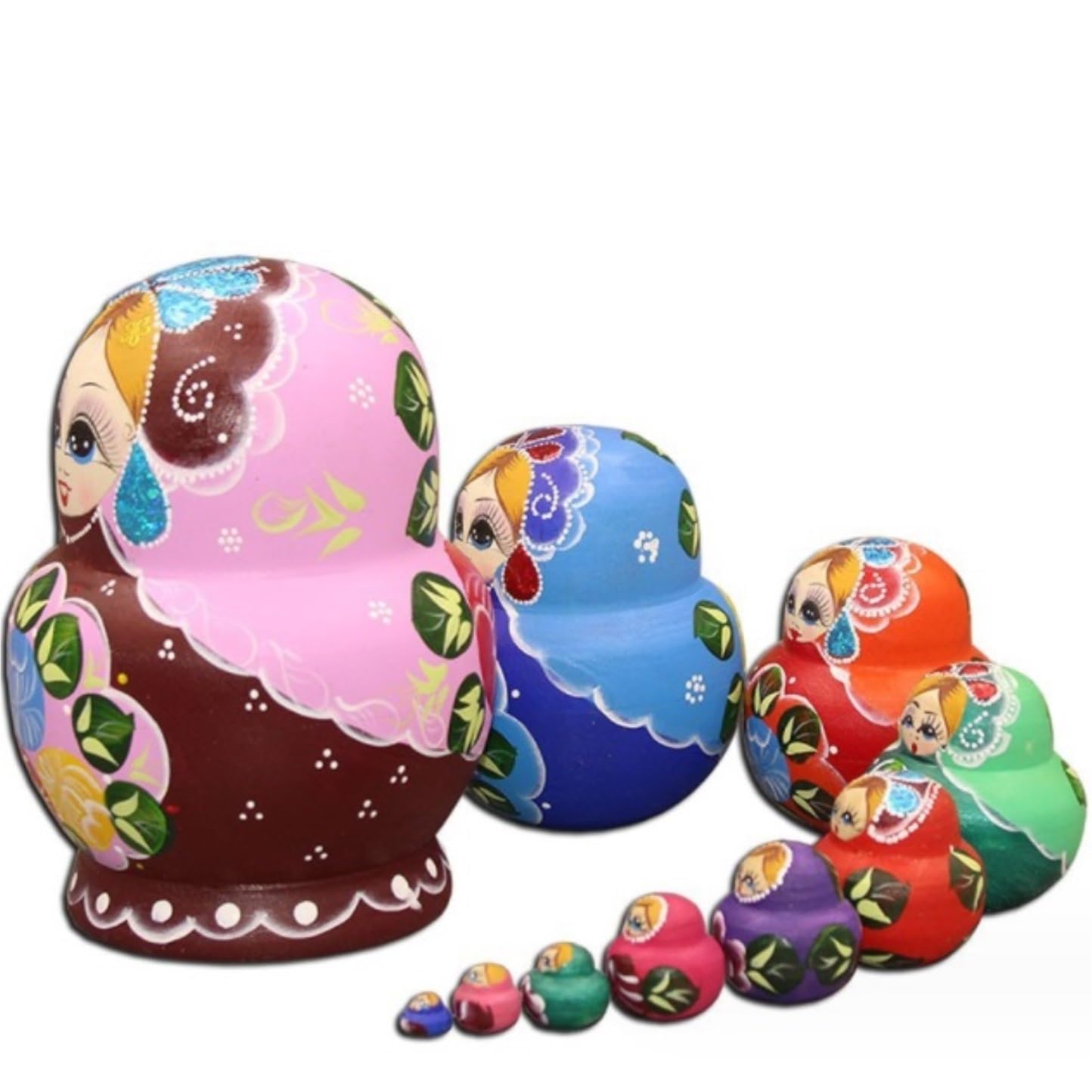 Amazon.co.jp: マトリョーシカ人形 10層木製入れ子人形おもちゃ