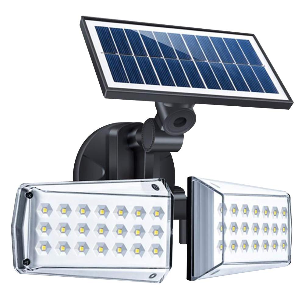 Luci solari da Esterno, Luce di Sicurezza con sensore di Movimento Solare con 3 modalità e grandangolo, IP65 Lampade da Parete solari Impermeabili per Patio, Cortile, Giardino, Garage