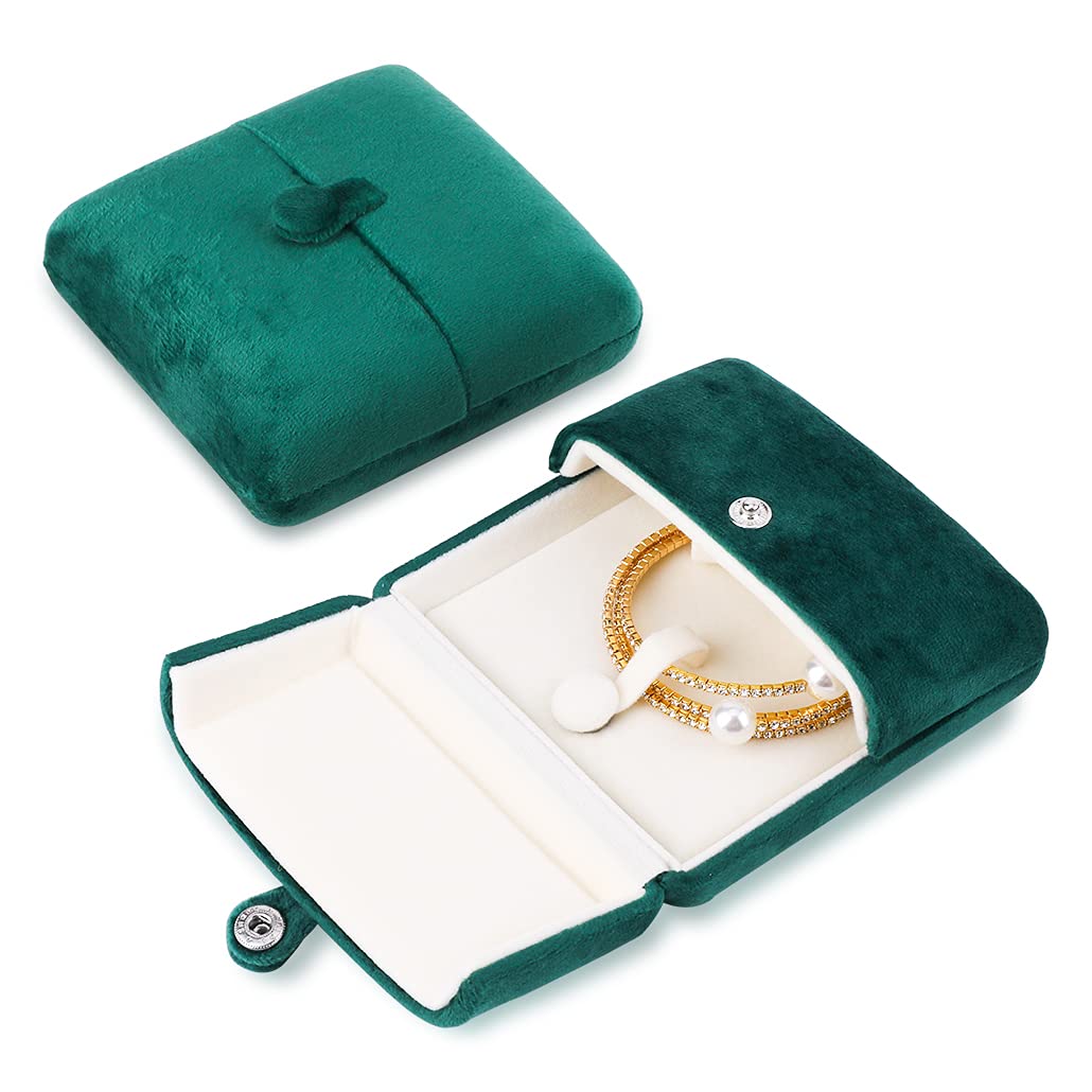 Boîte à bijoux en velours chic pour ranger bagues de fiançailles