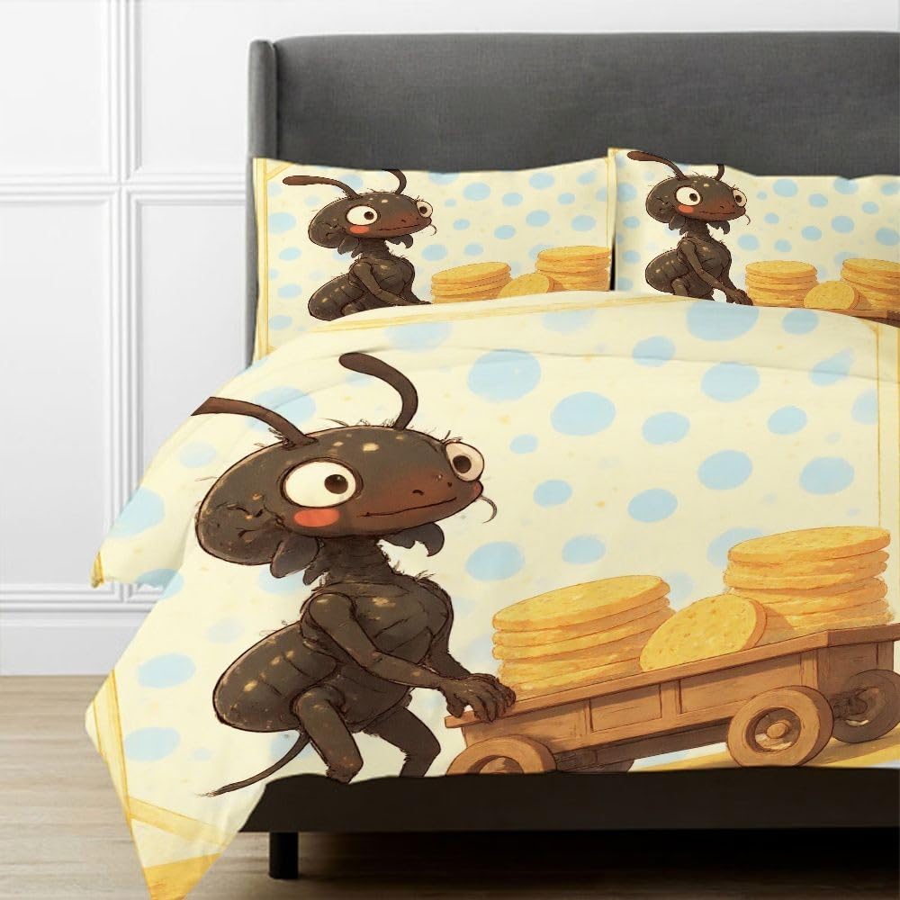 Set di Copripiumino Matrimoniale 240x260 cm Formica Nera A5760