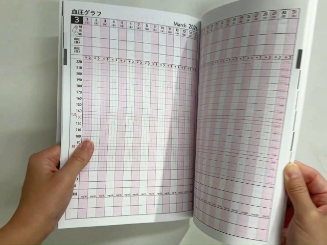 Amazon.co.jp: フロンティア 手帳 2026年 血圧記録ダイアリー B5 DY