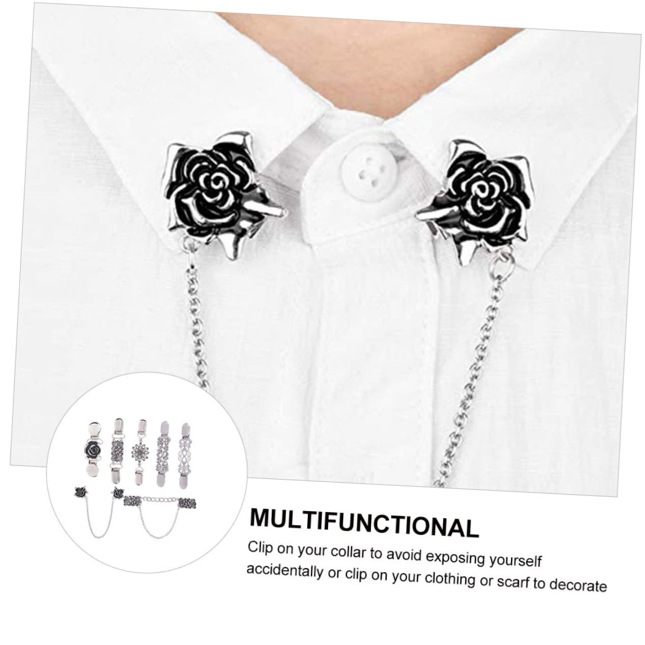 21 Stück Pullover Schal Clip Retro Brosche Kragen Clip Kleidung Retro Kleidung Brosche Pin Dekoration Pin Anstecknadel Pin Zubehör Hemd Brosche