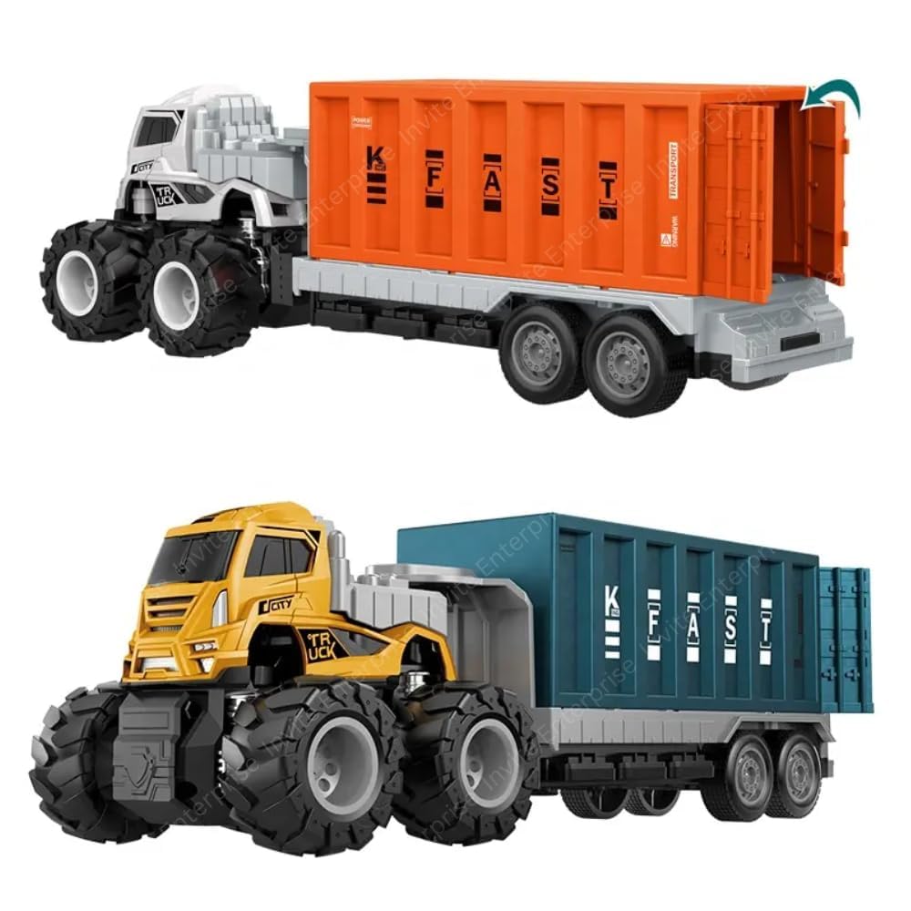 Adlon 1:43 4WD Diecast Alloy Logistic-Transportation Big Truck Toys with Friction Powered Miniature Car Vehicle Toy for Kids, Boys and Girls (2 Color Truck = Sent Any 1 Truck) (B0CWCV3RGV) Amazon Price History, Amazon Price Tracker