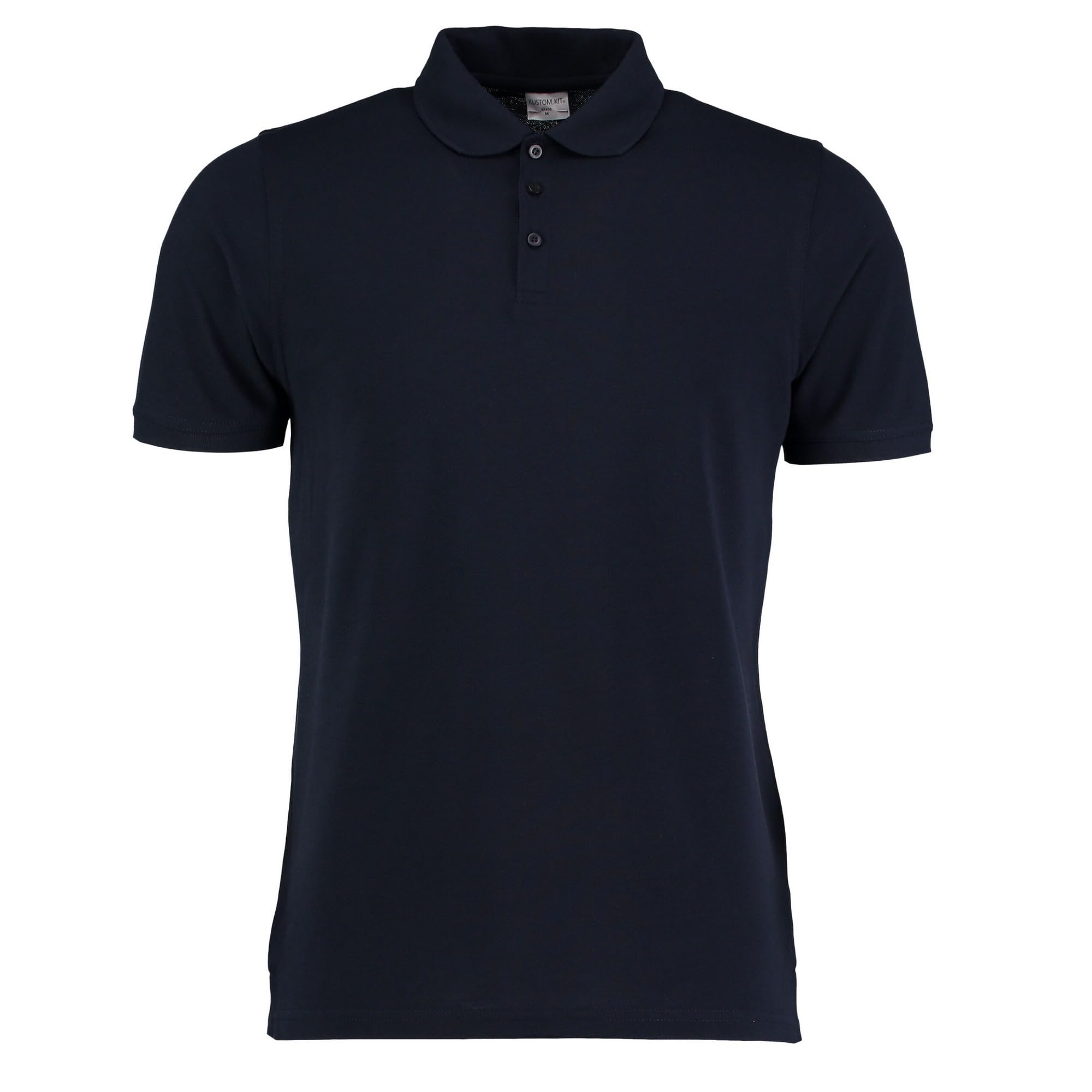 Kustom Kit Mens Short Sleeve Polo Shirts, Navy Blue, Medium. KK408