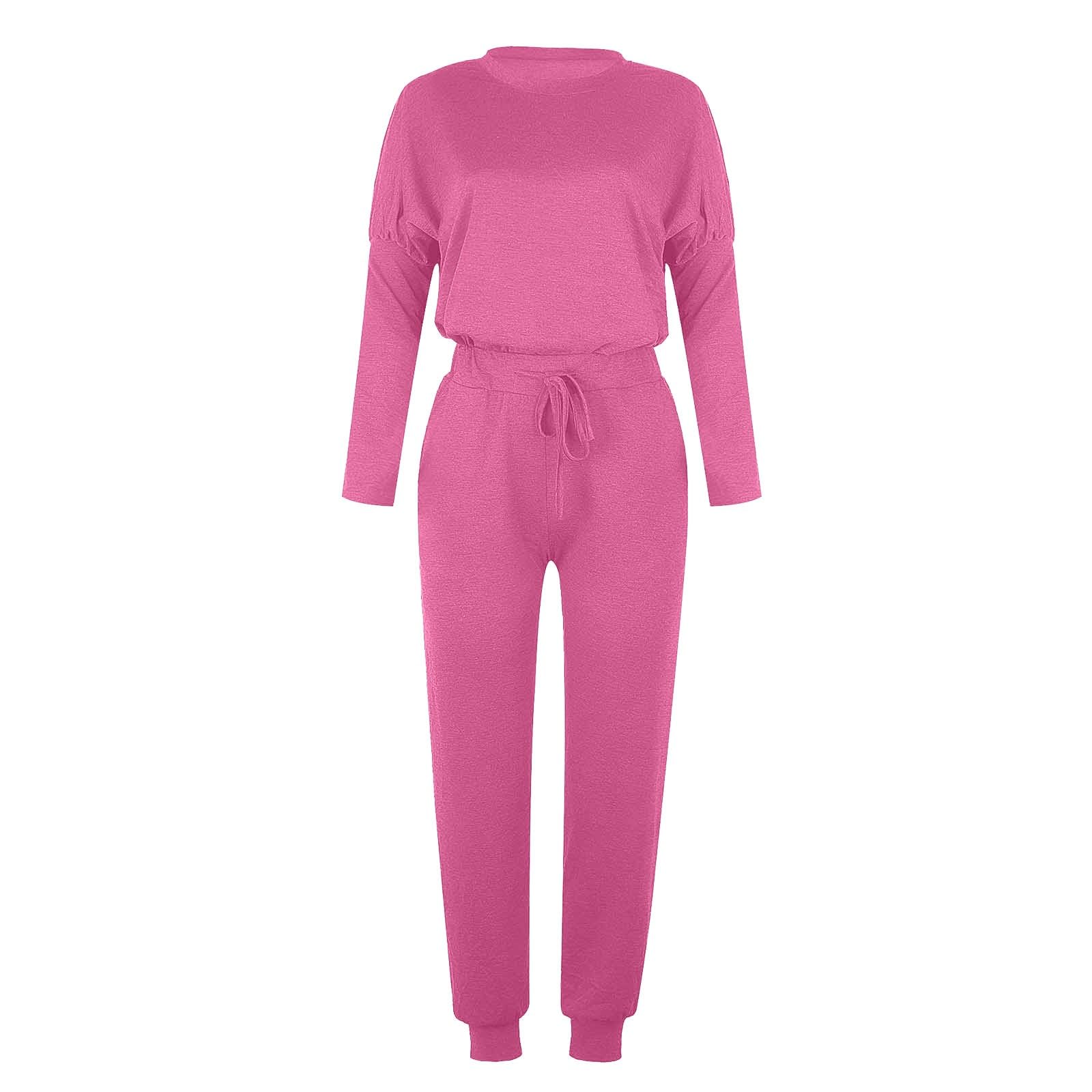 Générique Tuta da donna, set sportivo, da donna, elegante e chic, per autunno, inverno, abbigliamento casual, per abbigliamento casual
