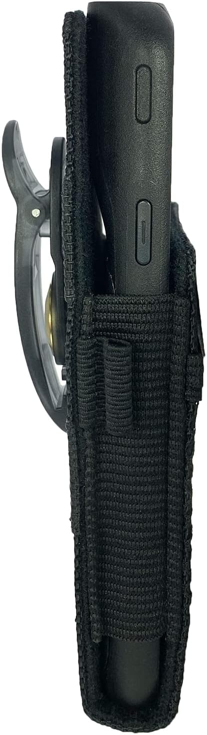 Artisan Power V95 Universal Nylon Pocket Cellphone Holster for SpectraLink Versity 95 & 96 Series and Cisco WebEx 860 | 180 Degree Ratchet Belt Clip, Mesh Pocket & Pencil Holder - Image 4