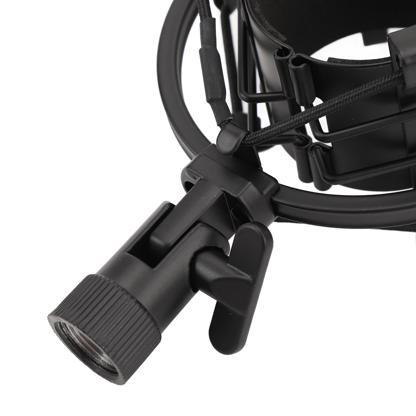 SIXRUN Microphone Shock Mount per Microfoni Rotondi da 45-50mm (BLACK)