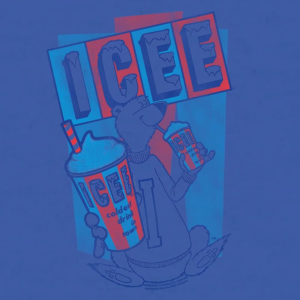 Tee Luv Men's Big and Tall ICEE Polar Bear Logo Shirt
