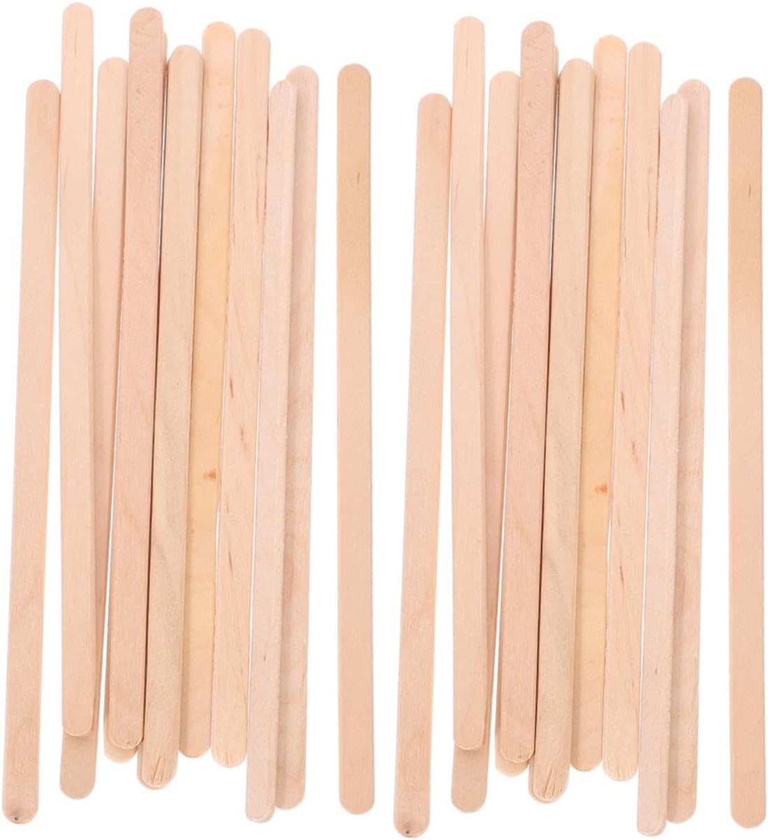 500pcs Disposable Wooden Coffee Mixer Sticks Individually Wrapped Drink Stirring Sticks for Coffee Cocktails and Hot Dogs Natural Wood Party Supplies