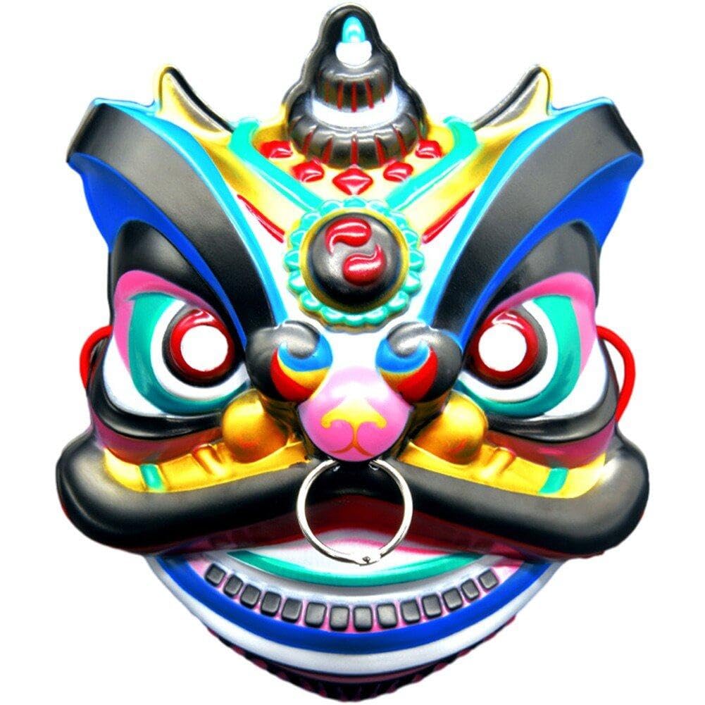 Sanfly Blue Chinese Dragon Masks Oriental Mask 3D Full Face Dancing Head Masks Animal Head Mask For Masquerade Party