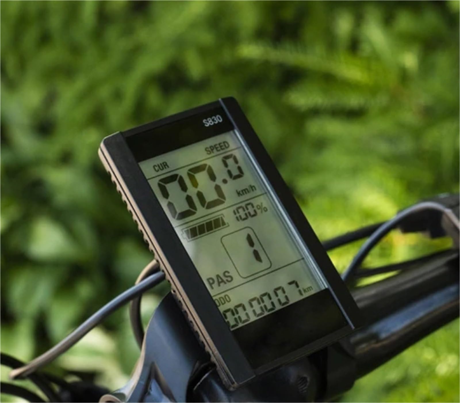 Pantalla para Ebike, Pantalla De Medidor Inteligente S830 con LCD Y Puerto USB