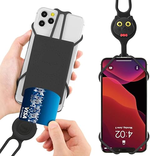 Cordón para llevar teléfono celular + soporte de cuello 2 y protector de teléfono 2