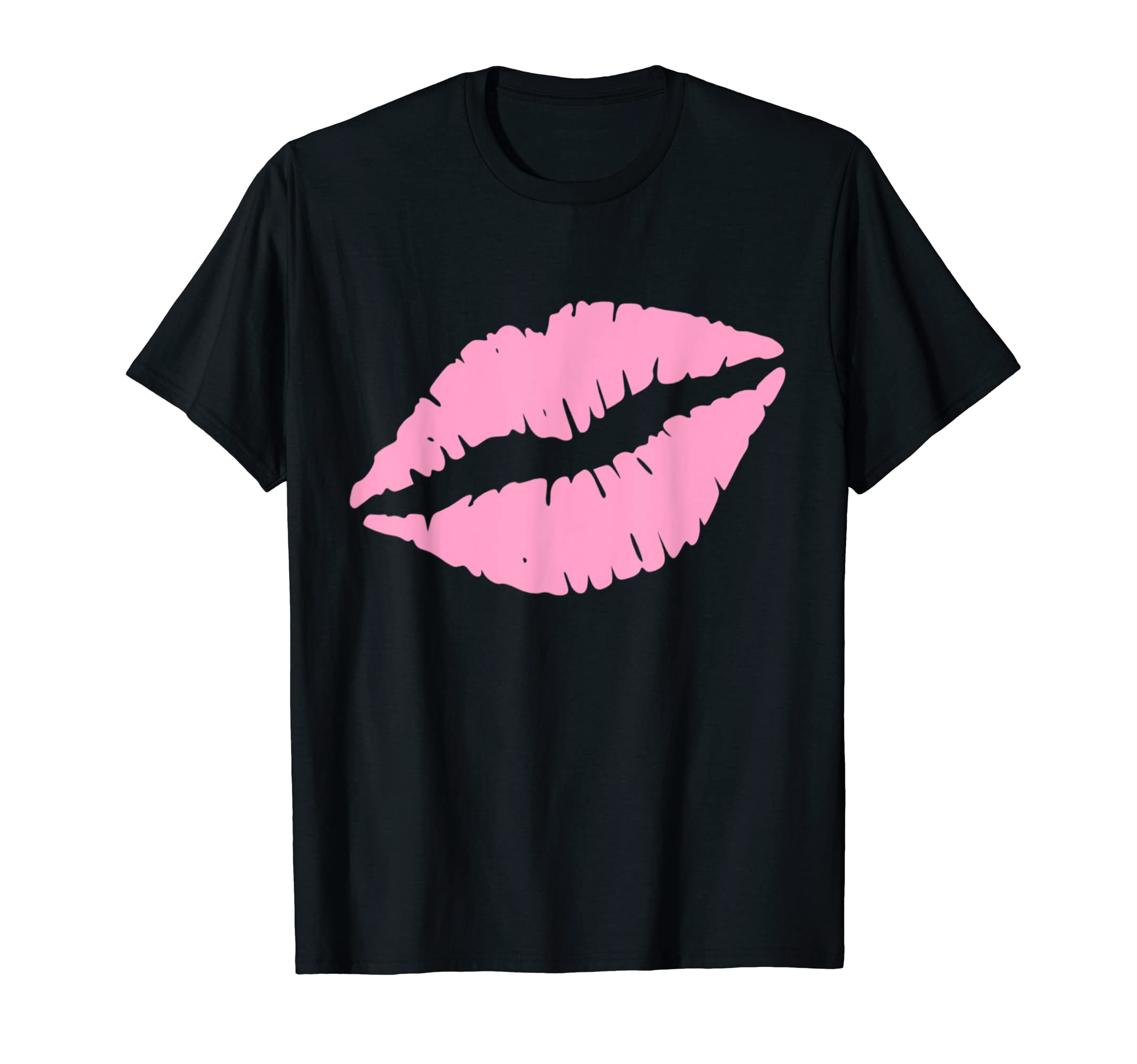Luscious Vintage Moist Lips Designs Red ApparelVintage Lips Print Hot Pink Lipstick Fun Pop of Color T-Shirt