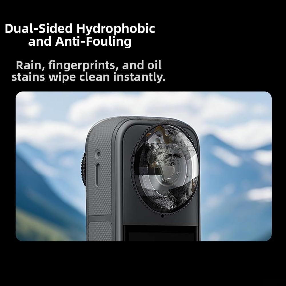 Lenti in PC per Insta360 X4 Air, confezione da 2 coperture protettive leggere per proteggere gli obiettivi della fotocamera in magazzino