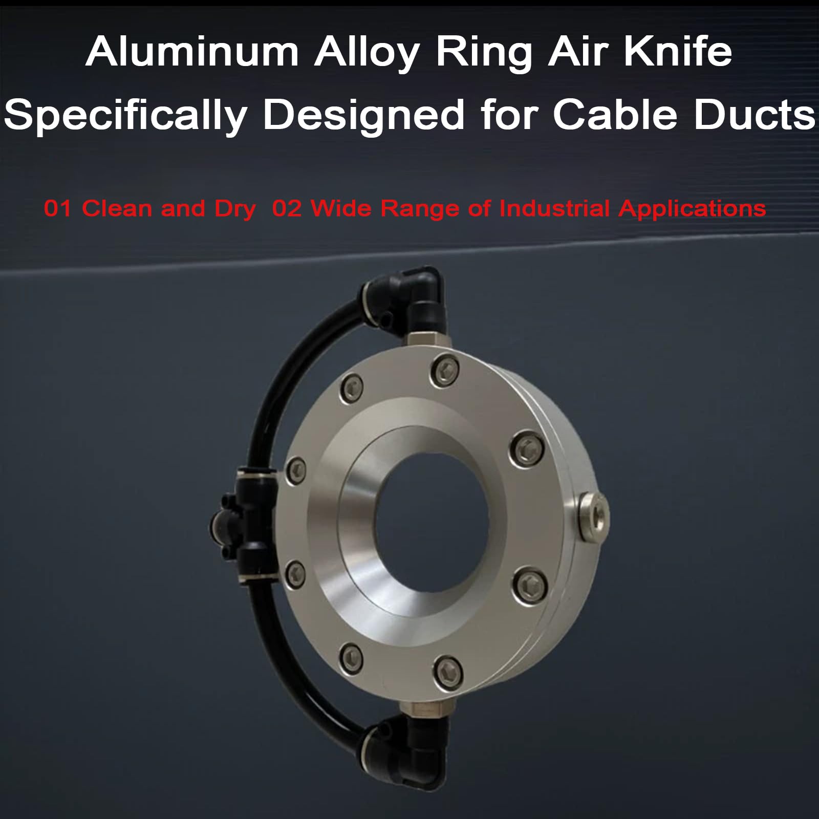 Cuchilla De Aire Anular, Soplador De Aire Anular De 360 ​​Grados, Aleación De Aluminio Y Flujo De Aire Uniforme, Diámetro Interior De 8 A 51 Mm (Opcional), Espesor De 28 25mm