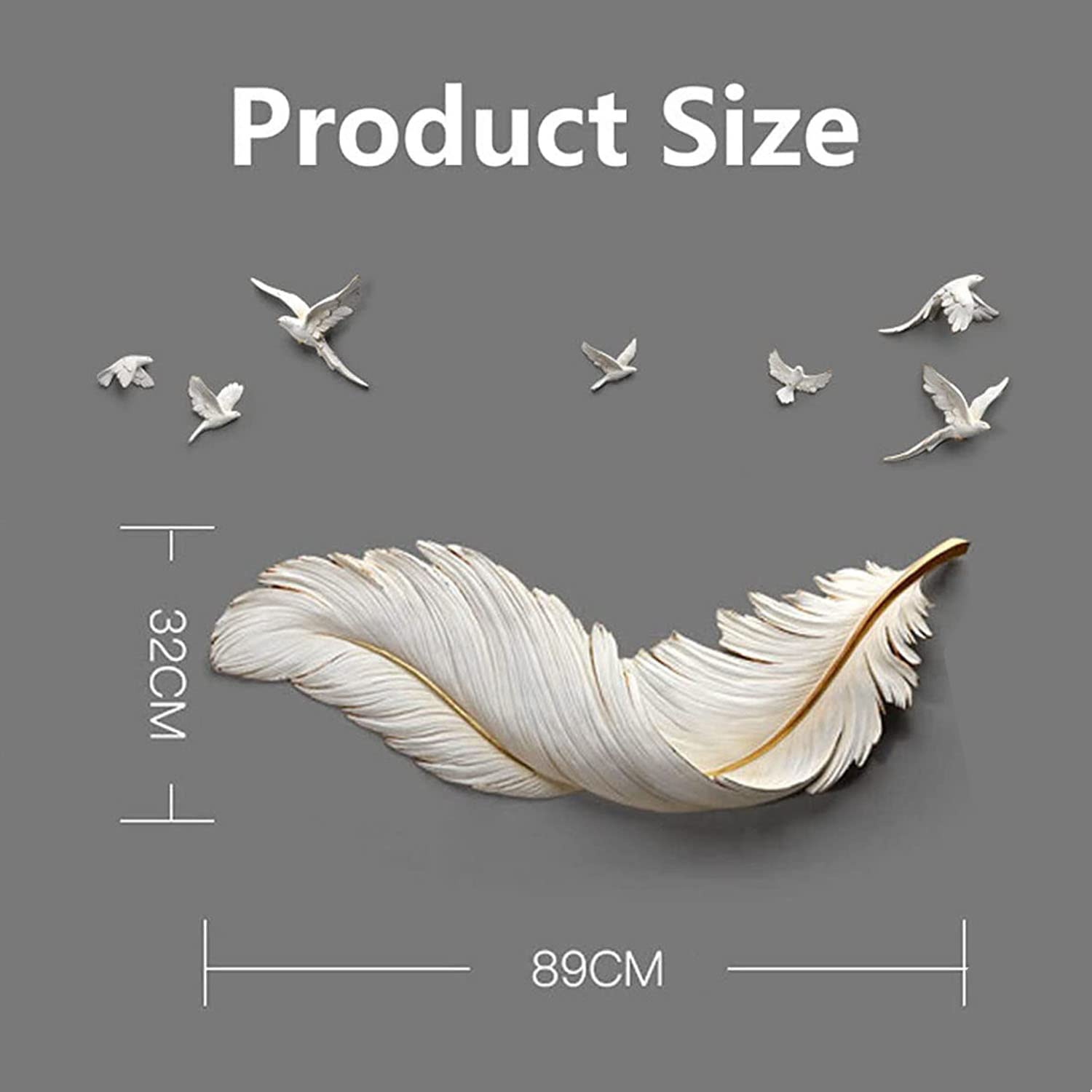 Amazon.co.jp: 壁飾り 天使の羽 3D ウォール アート スカルプチャー 
