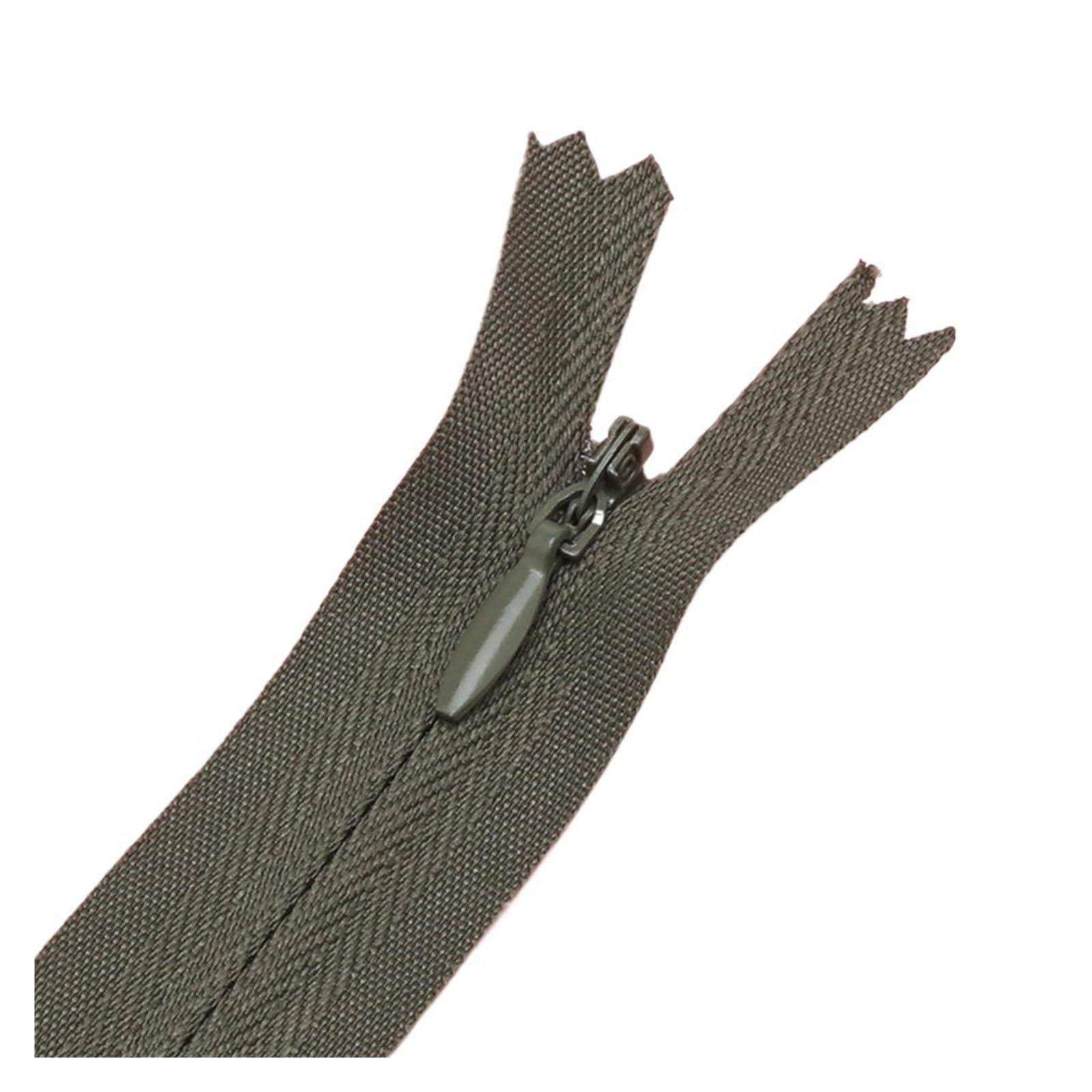 Cremallera Invisible 5/10 Uds 3#20cm 28cm 35cm 40cm 50cm 60cm cremallera Invisible ropa de nailon bolsillo decoración cierre de cremalleras