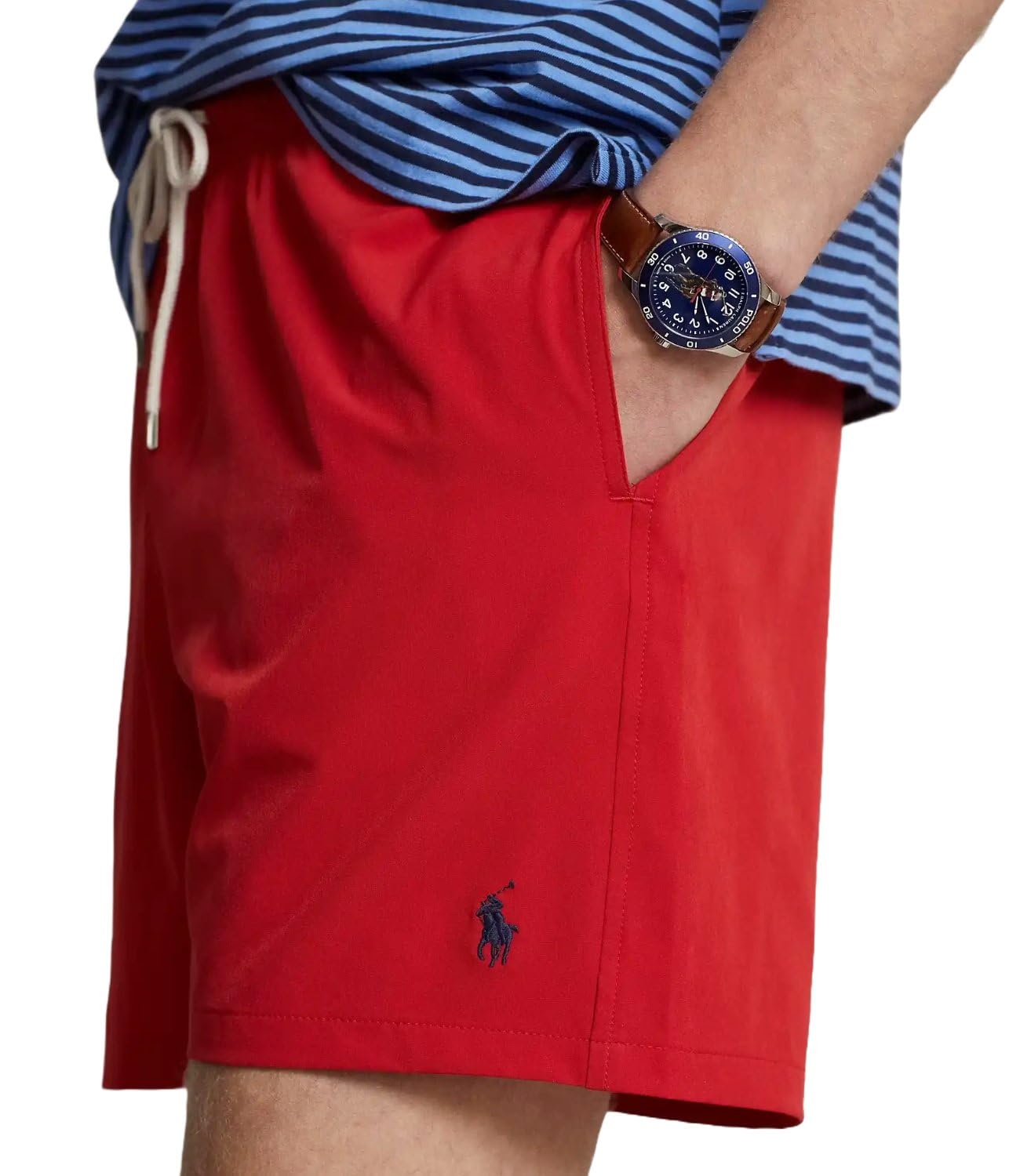RALPH LAUREN BOXER MARE ROSSO Rosso XL