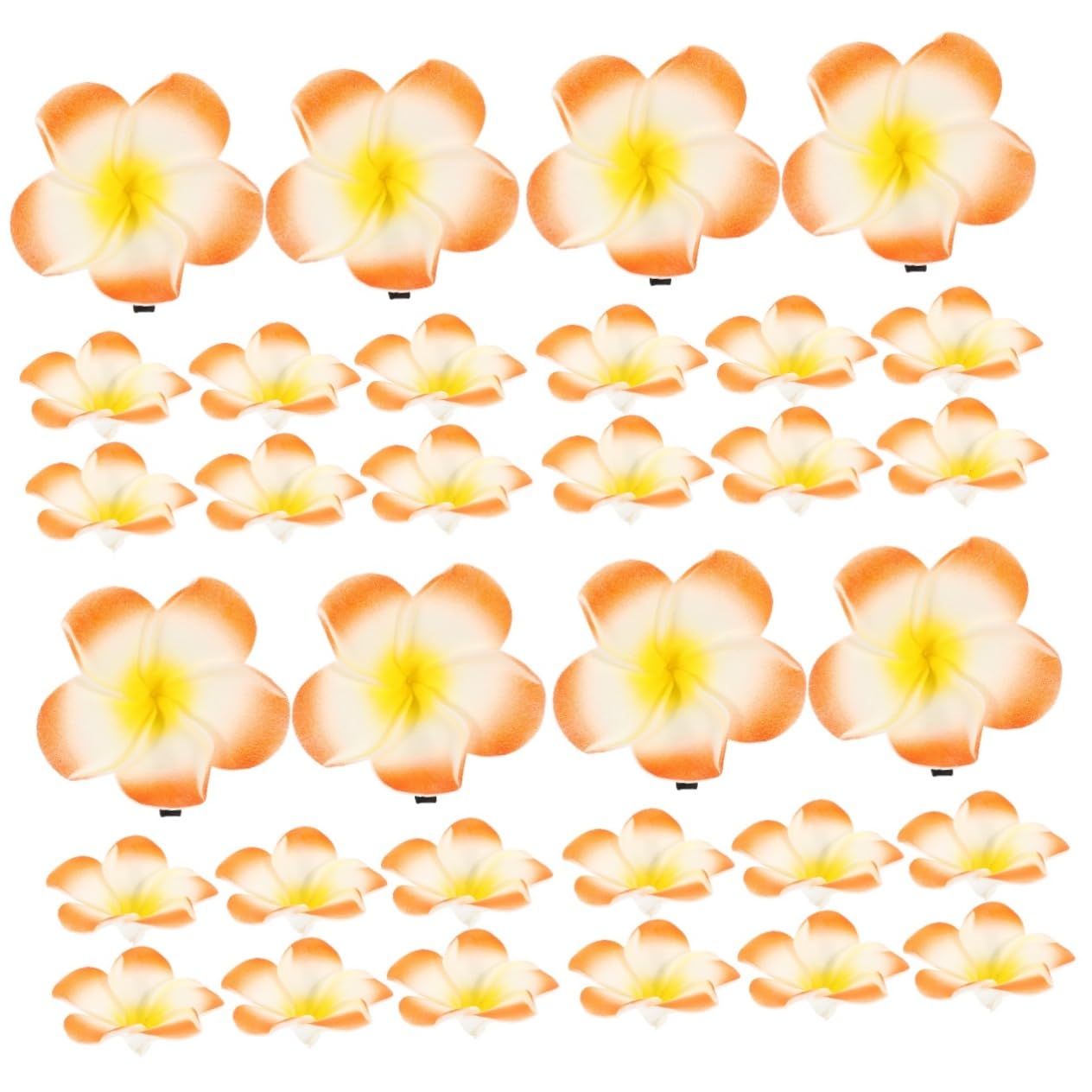 MAGICLULU 48 Piezas Plumeria Rubra broches flower hair clip Horquilla colorida pinzas para el cabello de playa para mujeres accesorios para el cabello de girasol pasador de pelo tiara verano