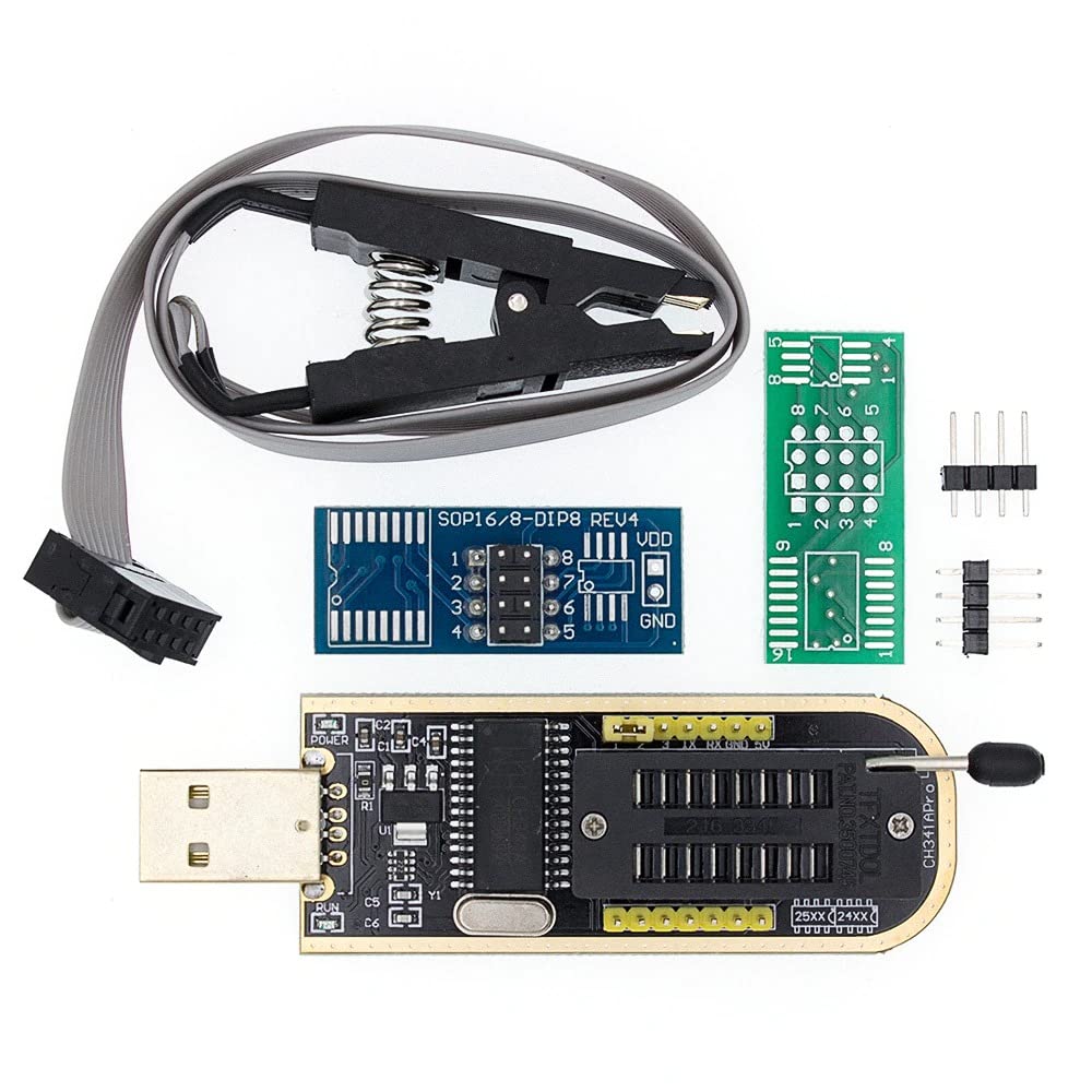 KEERTAN KALP | CH341A 24 25 Series EEPROM Flash BIOS USB Programmer + SOIC8 SOP8 Flash Chip | IC Test Clips Socket Adpter ProgrammerAN KALP (B0D3VDX7YG) Amazon Price History, Amazon Price Tracker