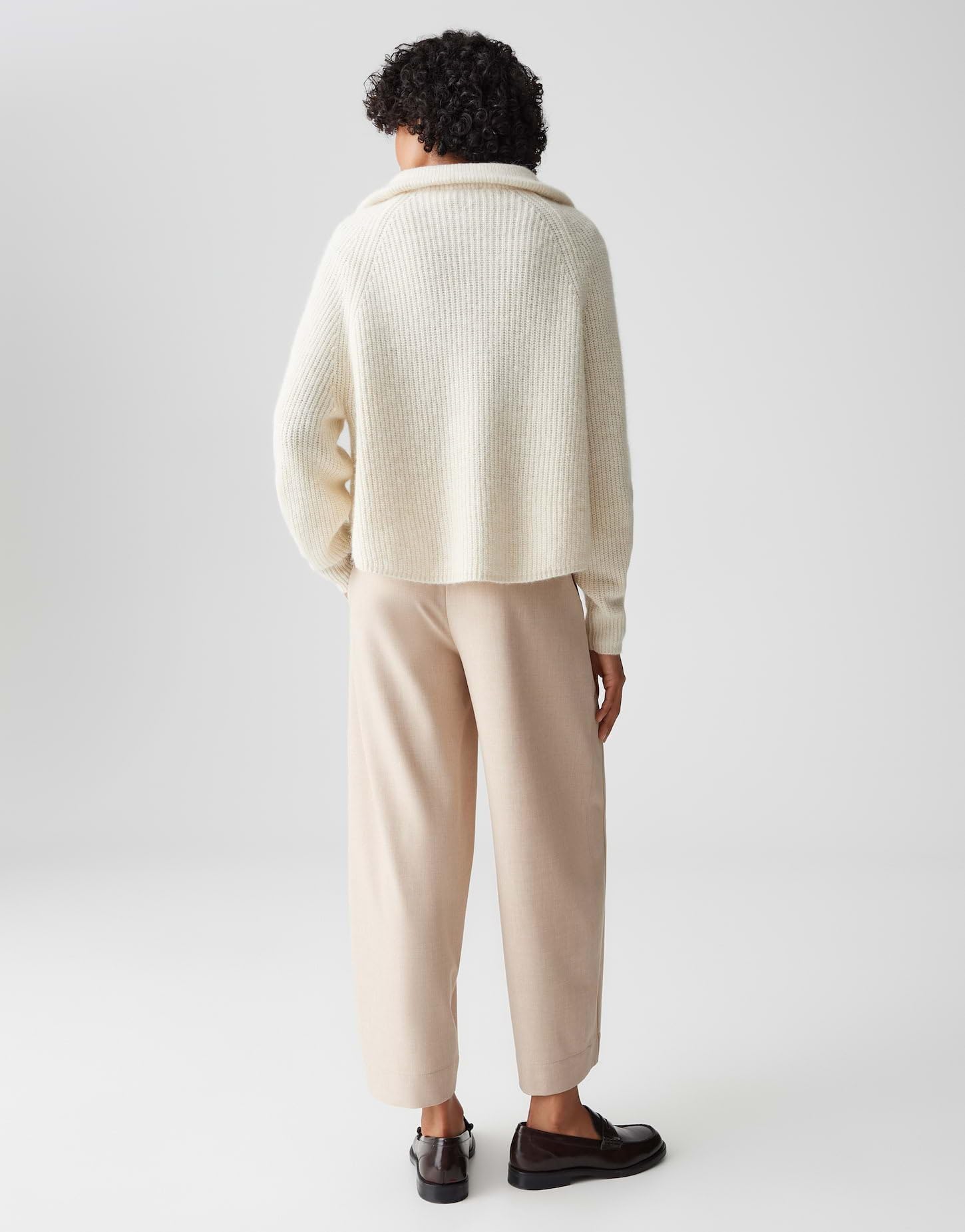 OPUS Damen Pullover | POY Loose Rippstrick Troyer