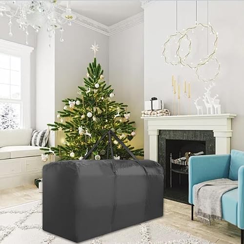 Miniatura 7 de Bolsa de almacenamiento para árbol de Navidad, organizador de bolsas de almacenamiento para árboles de Navidad, contenedor extra grande para árbol