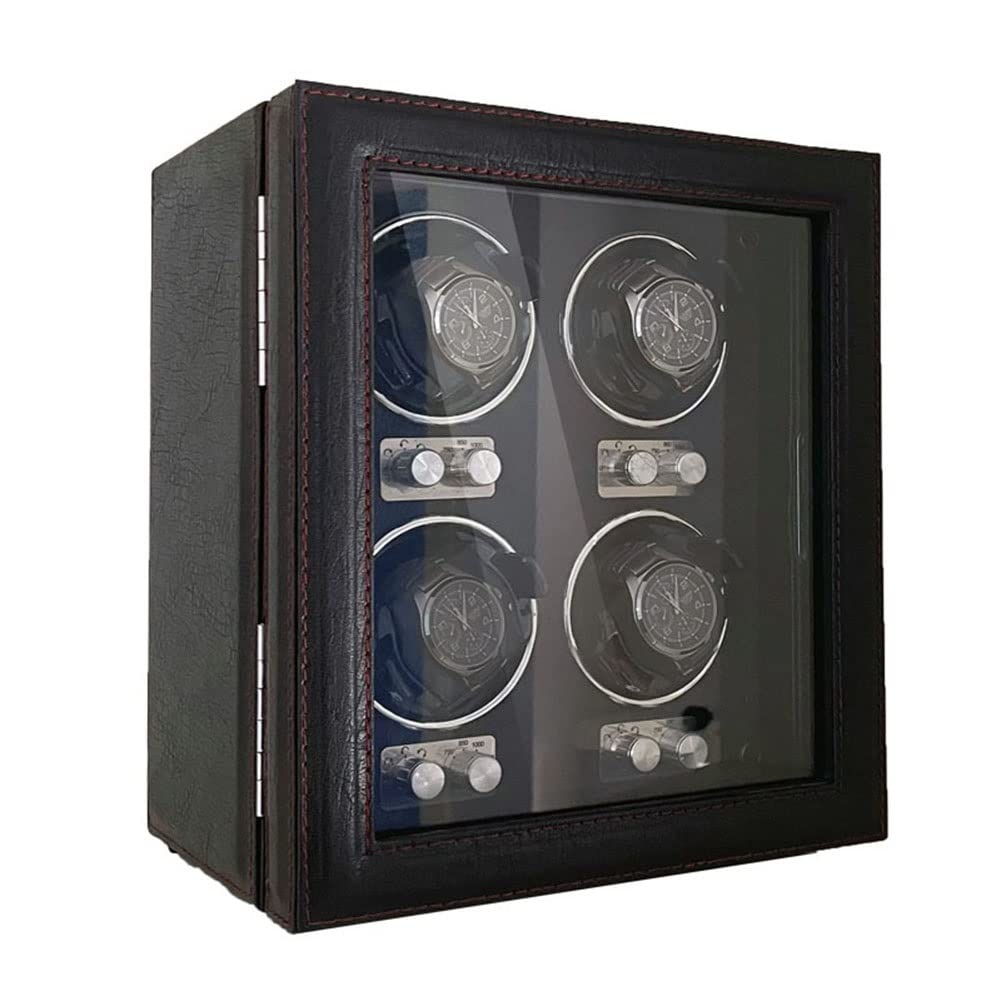 Enrollador para relojes automáticos mecánicos con mueble de madera y 9 modos
