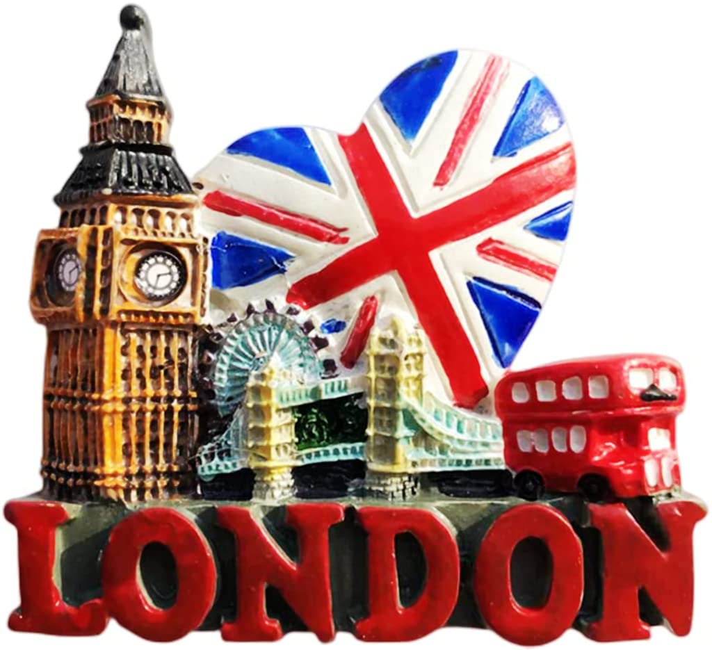London England Fridge Magnet Refrigerator Magnet Decoration Magnet Sticker Souvenir Resin Crafts