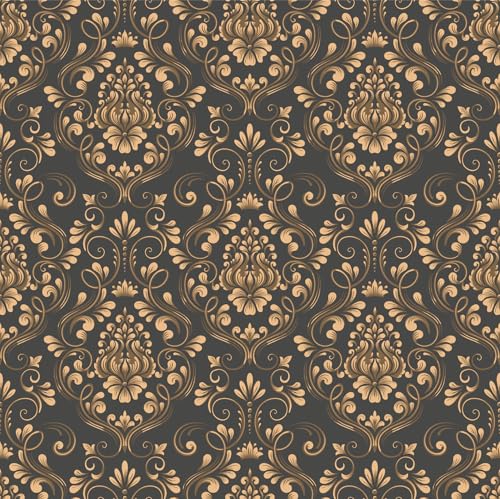 DXueEir Vintage Peel and Stick Wallpaper - Classic Damask Self-Adhesive