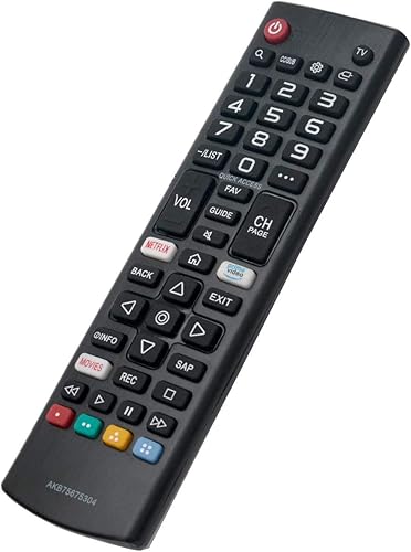 LG AKB75675304 Reemplazar Smart TV Remote Aplicable 55UM6900PUA 65UM6900PUA 43UM7100PUA 49UM7100PUA 55UM7200PUA 43UM7300PUA 43UM7310PUA 49UM7300PUA