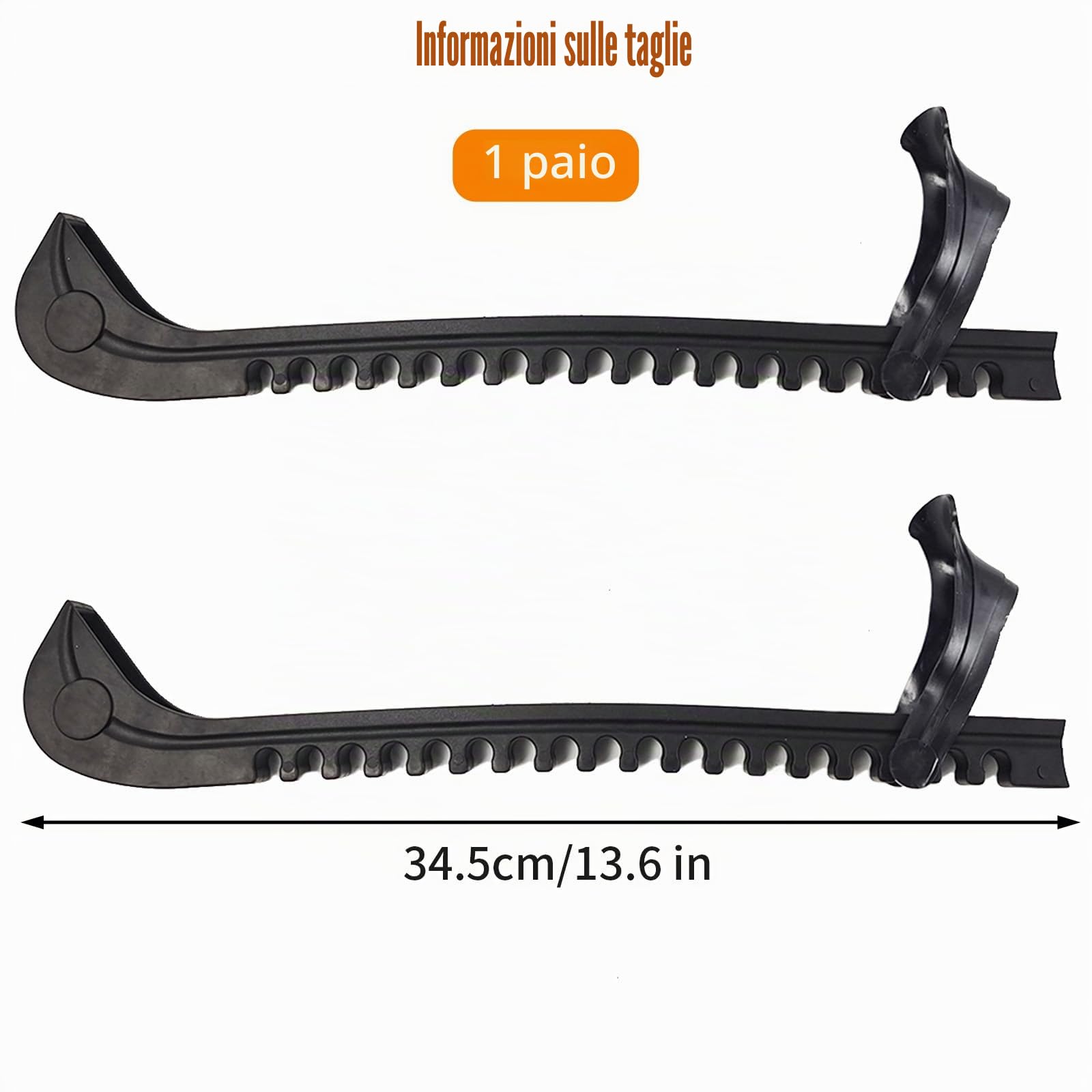 1 Paio Protezioni Pattini Ghiaccio, Accessorio Protezione Pattino Hockey con Fibbia Regolabile e Fori Acqua Filtraggio, Coperture Protettive Lame per Scarpa Pattinaggio Artistico, Bambini, Adulti