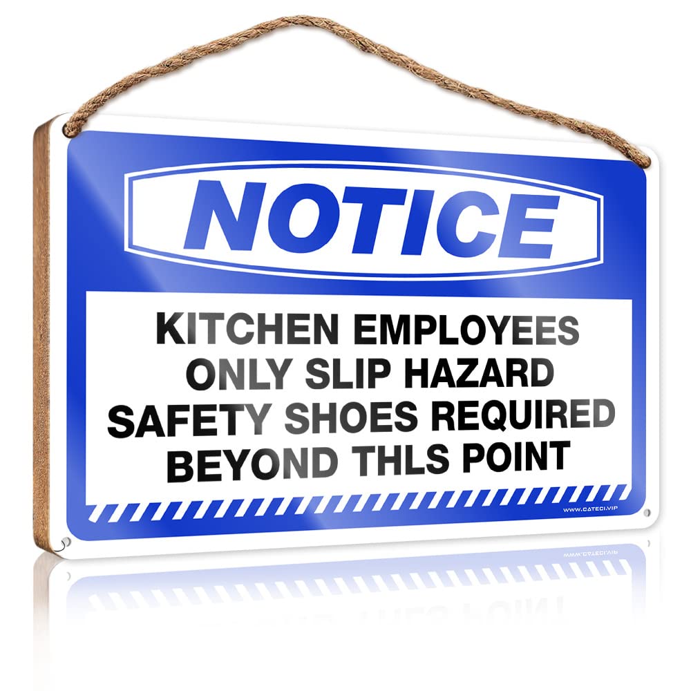 Dtha Boys One Color Home Door Hanging Notice Kitchen Employees Only Slip Hazard Wooden Sign Bedroom Decor Wooden Hanging Sign