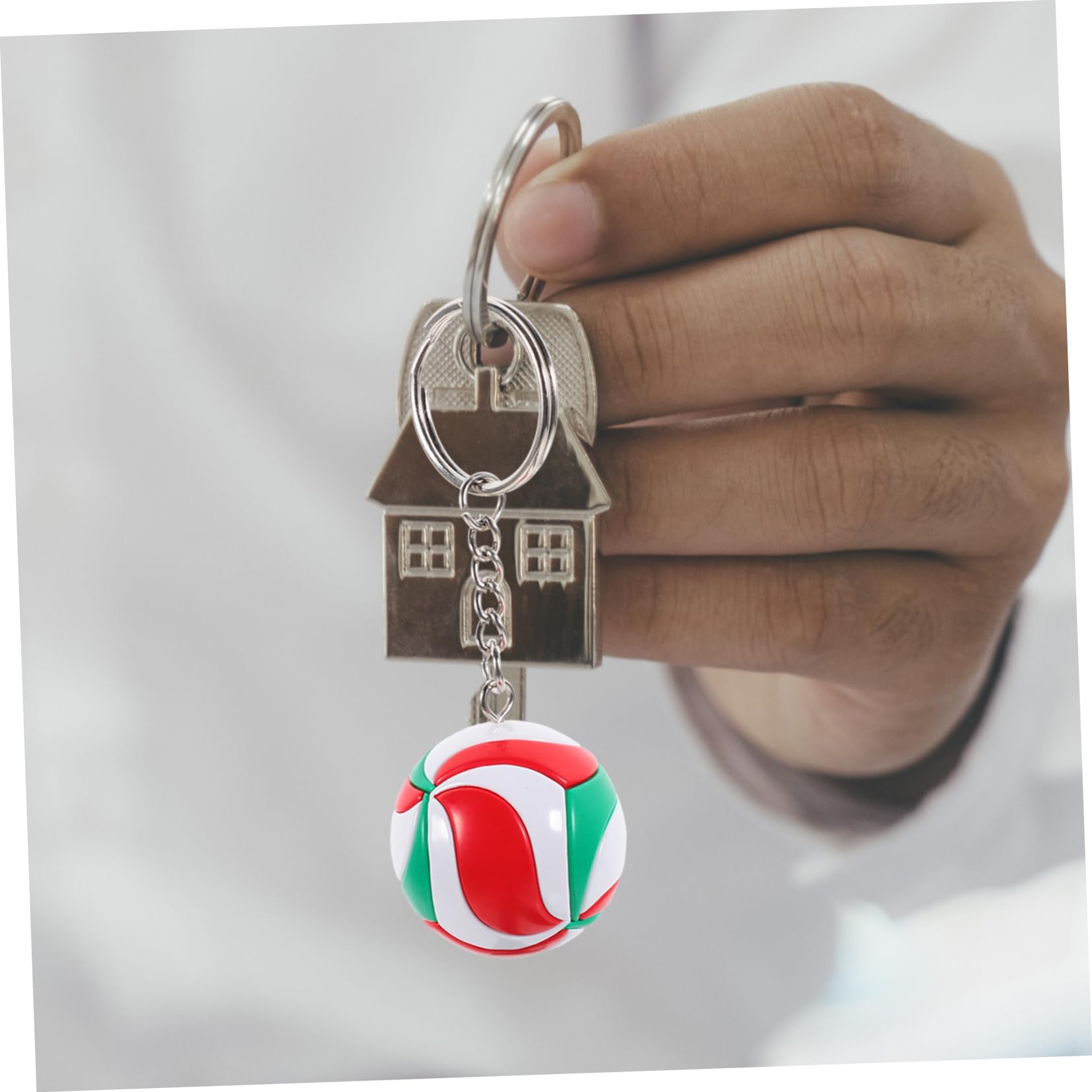 3 Pz Portachiavi Pallavolo, Regalo Incantesimi Di Pallavolo, Zaini Sacchetti Regalo, Ciondolo per Borsa per Bambini, Squisito Ciondolo, Catena Fascino Borsa Da Calcio