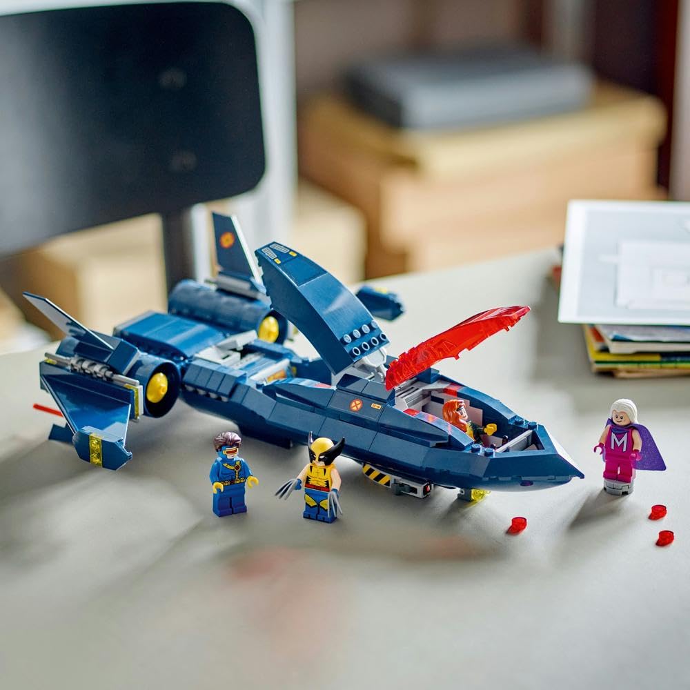 LEGO Marvel X-Men X-Jet Buildable Toy Plane for Kids, Boys & Girls