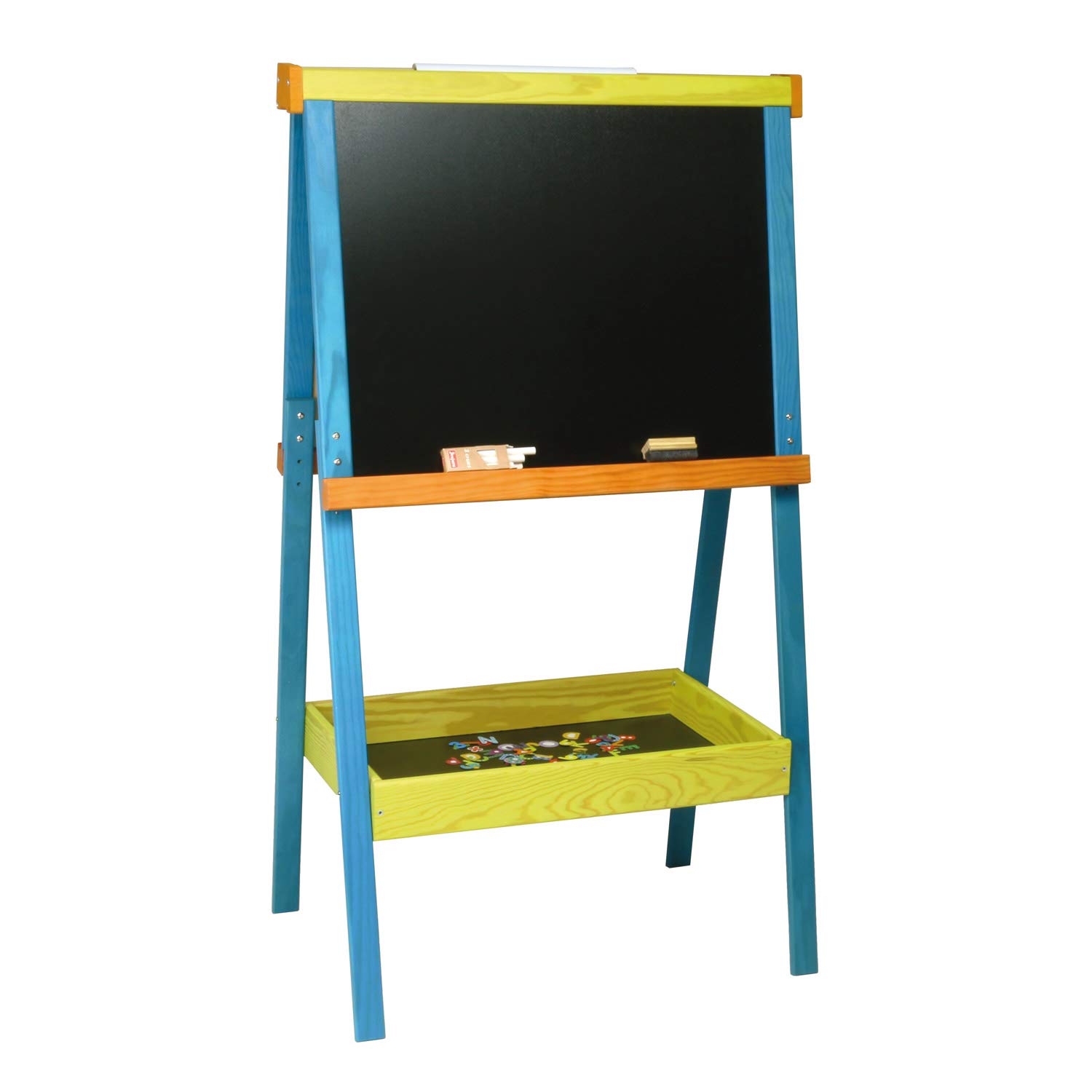 Jeujura J8765 Pannello Multifunzione In Legno Orizzontale Grande - Lavagna Per Bambini +3 Anni - Made In France