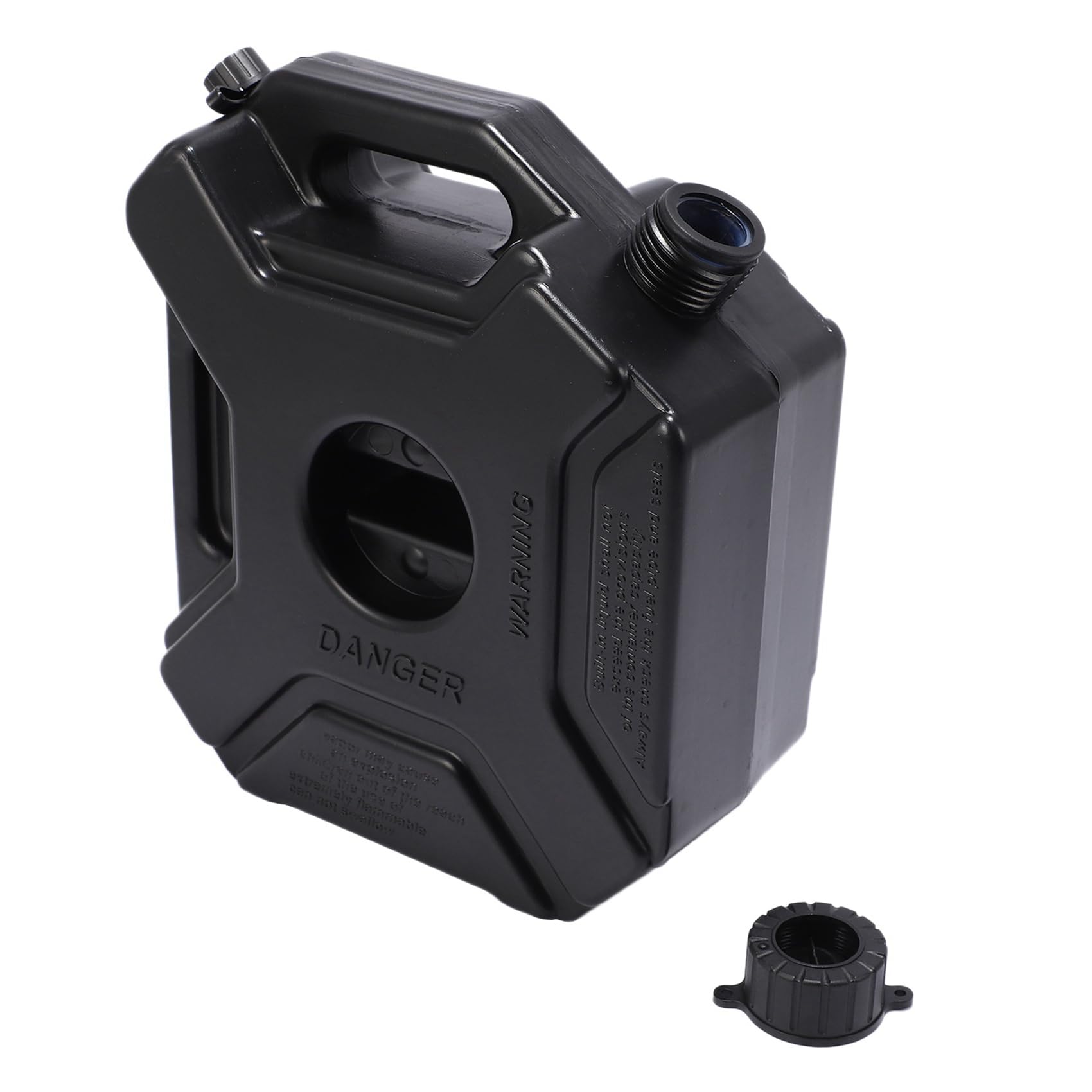 grounds 4X 5L Liter Schwarzer Kraftstoff Tank Können Auto Motorrad Ersatzbenzin Öltank Backup Jerrycan Kraftstoffkrüge Kanister mit Schloss & Schlüssel
