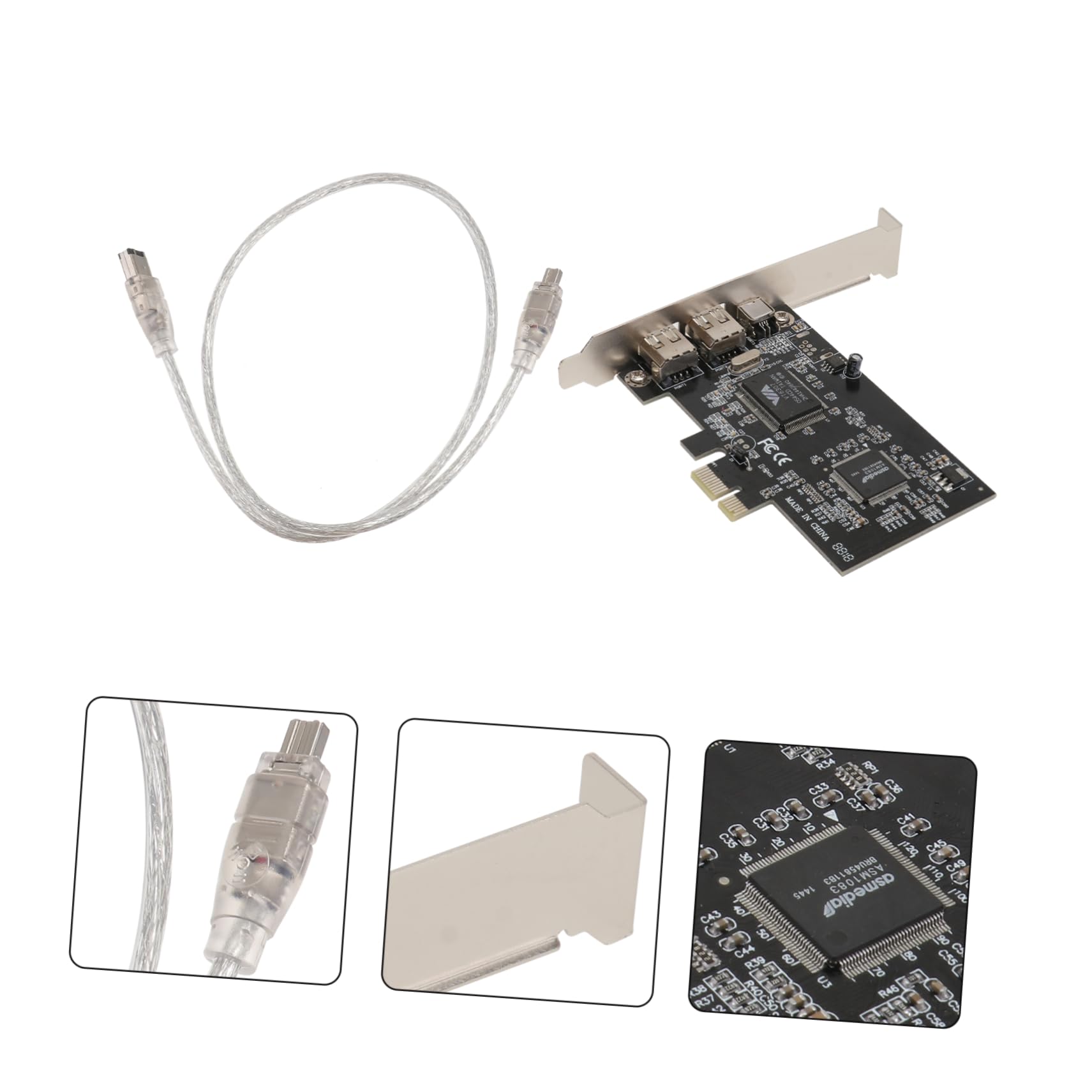 HomeStock 2 Port 1394B Firewire800 and 1 Port Firewire400 1394A Pci-E 1.0 X1 Card