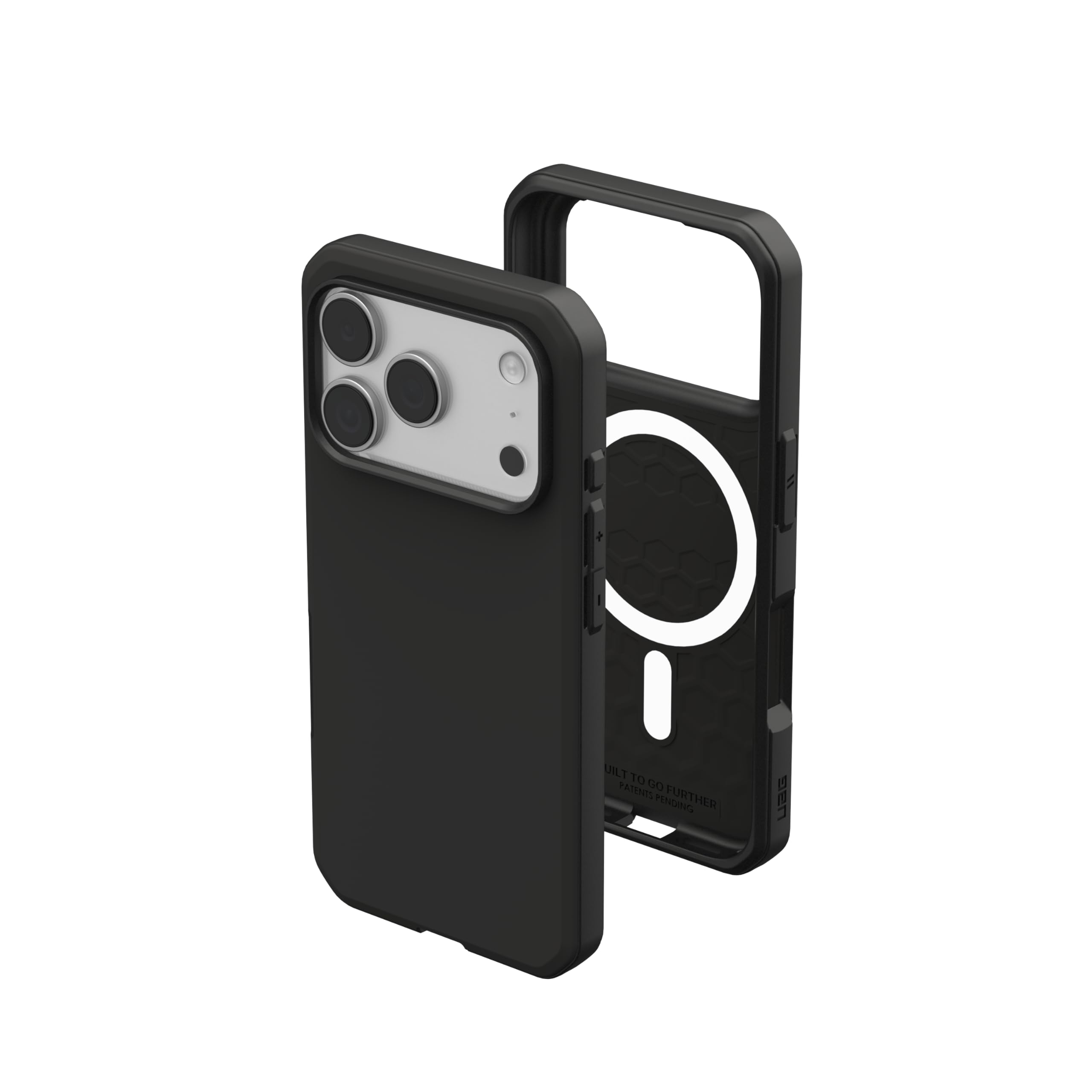 Urban Armor Gear Civilian LT Coque iPhone 17 Pro | Ajustement parfait | Résistance aux chutes de 6 m | Module magnétique | Bords surélevés | Tous les ports accessibles